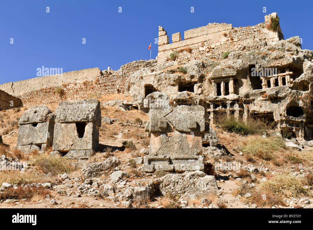 Türkei Tlos osmanischen türkischen Festung Stockfoto