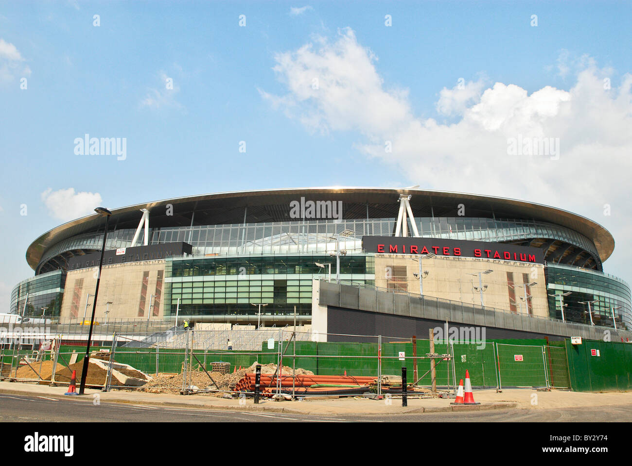 Emirates Stadium in Ashburton Grove North London ist die Heimat des Arsenal Football Club. Stockfoto