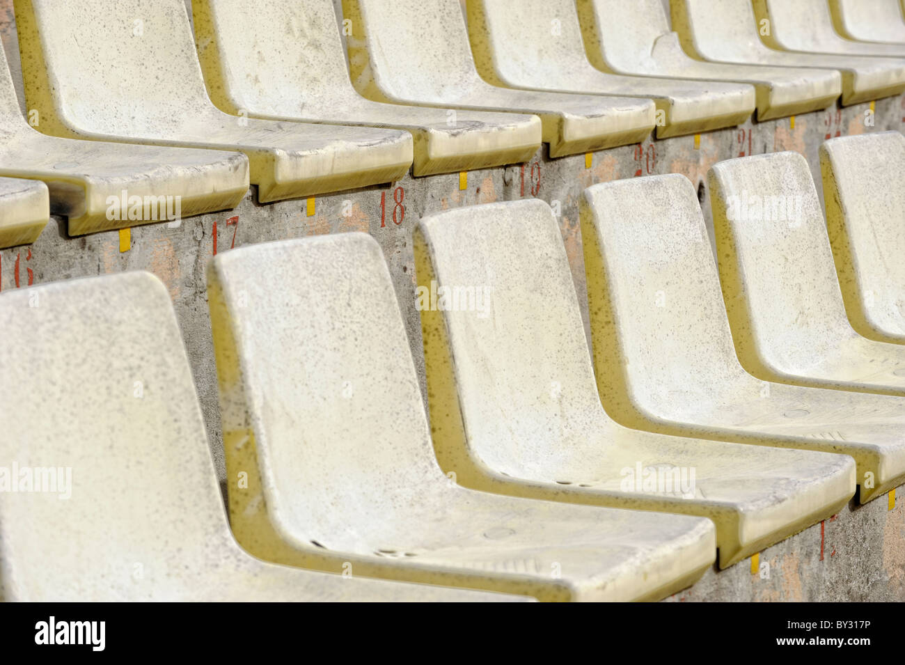 Freie Plätze im Stadion Stockfoto