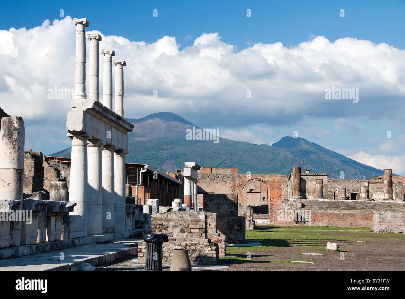 Pompeji, die antiken Ruinen in der Nähe von Neapel, Italien Stockfoto