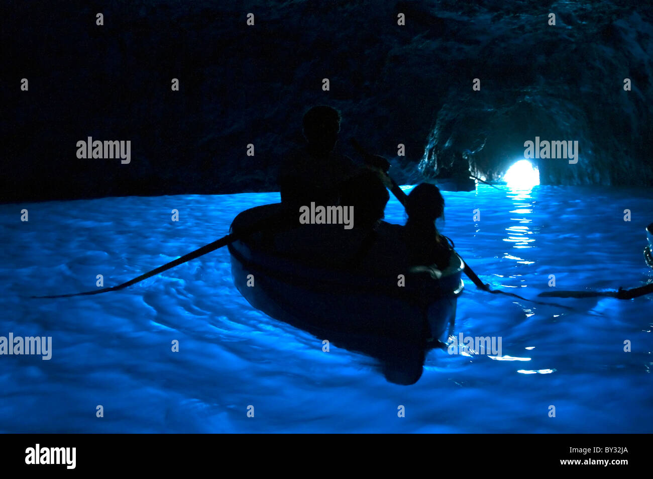 Blaue Grotte, Capri, Italien Stockfoto