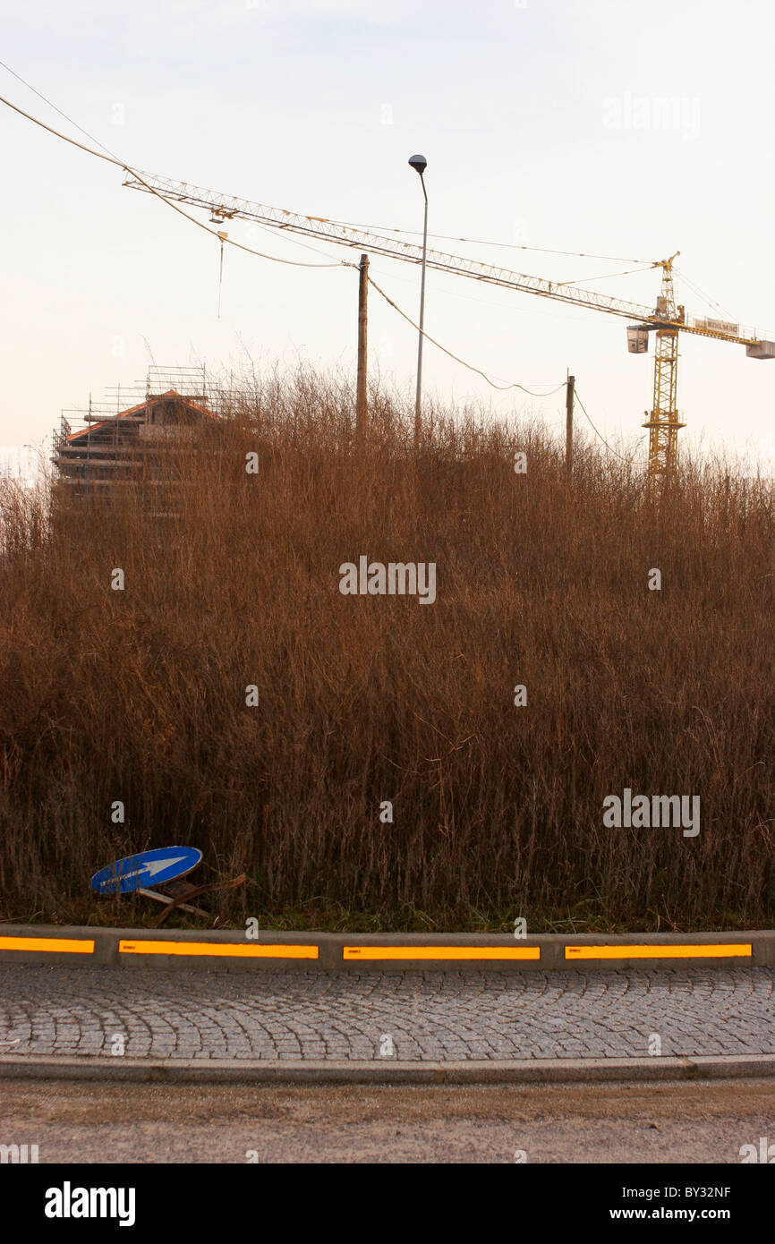 Baustelle in Italien. Orbassano, Torino Stockfoto