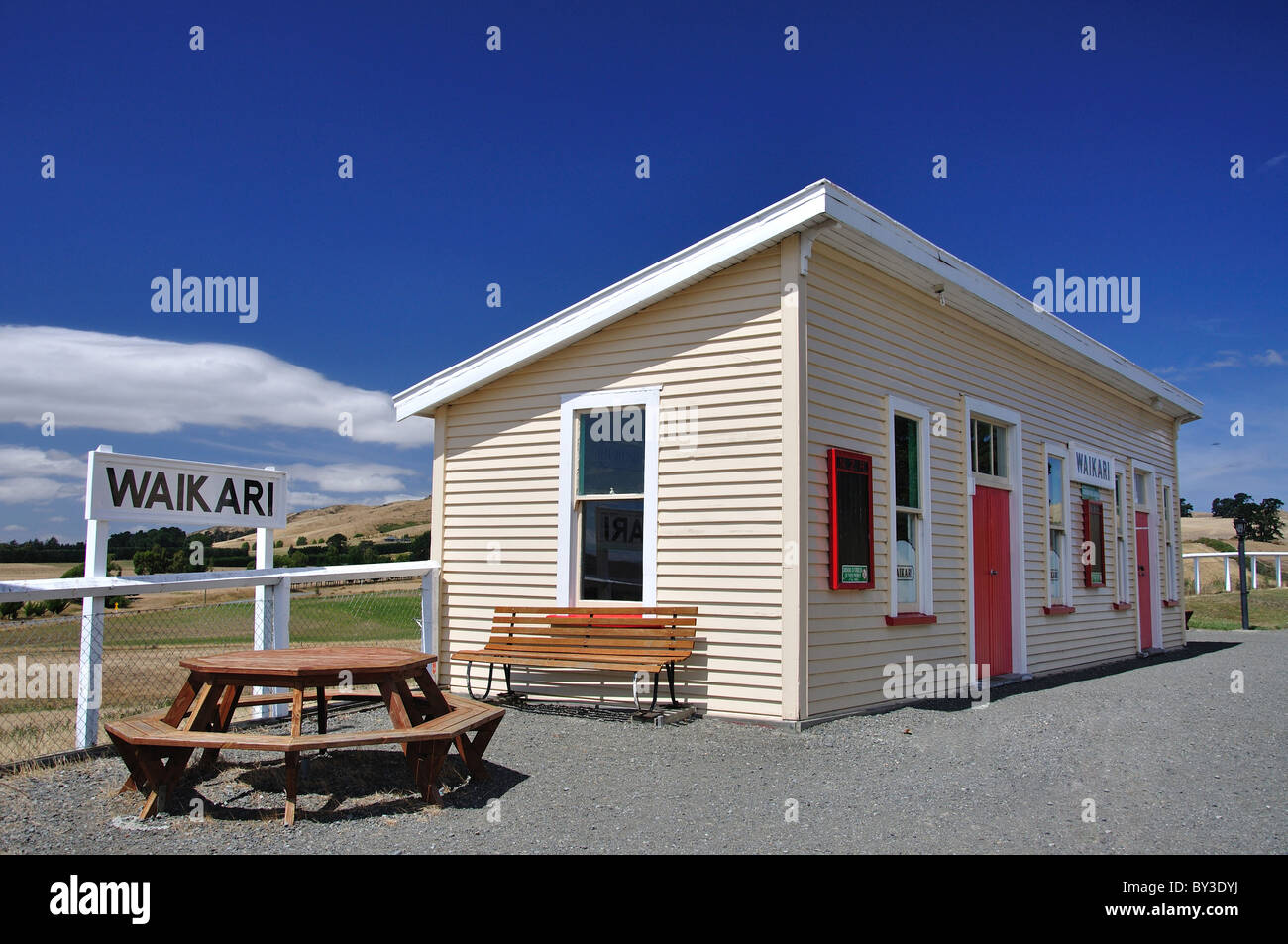 Wairaki Station, Weka Pass Railway, Waikari, North Canterbury, Region Canterbury, Südinsel, Neuseeland Stockfoto