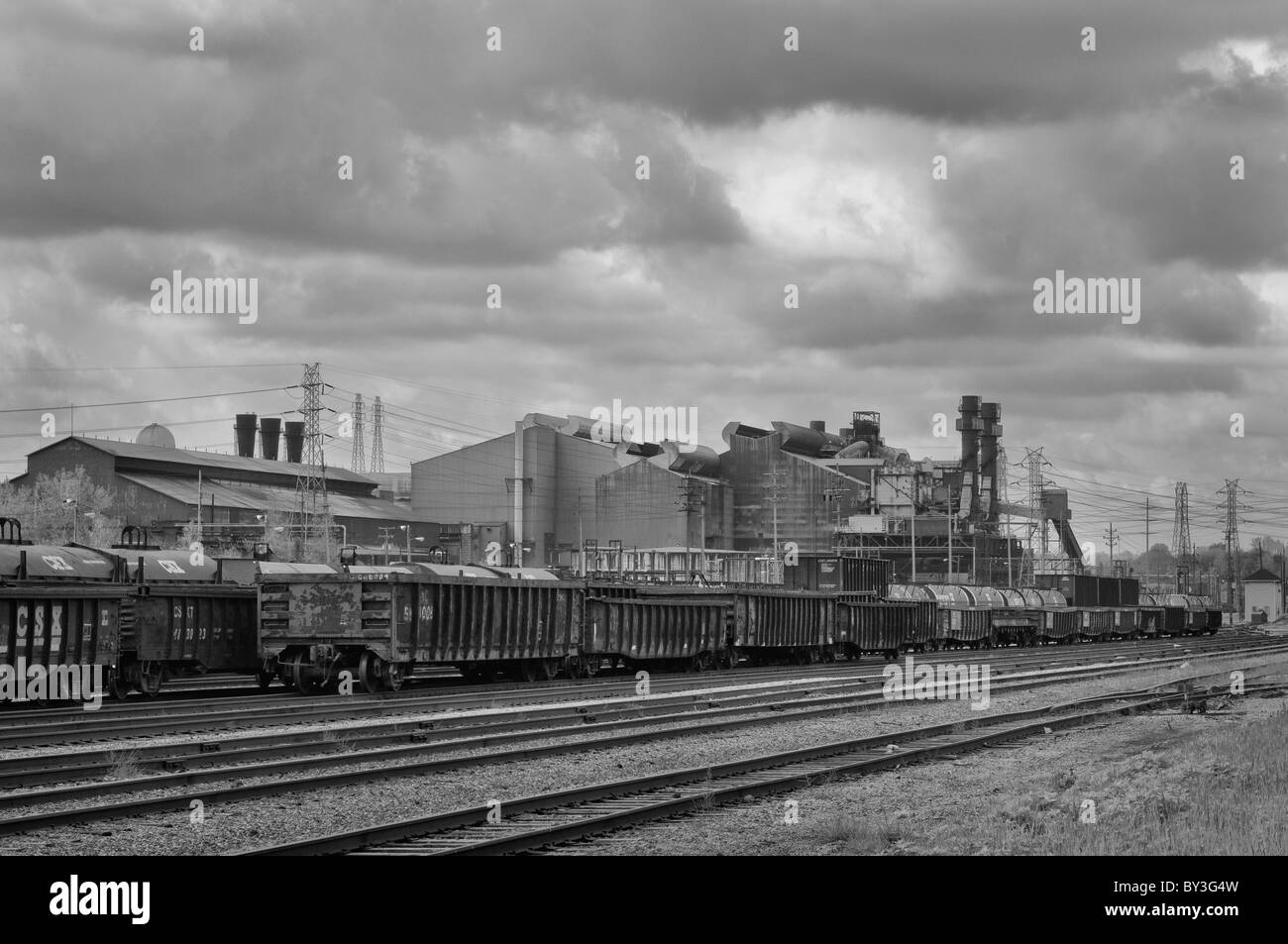 USA, Ohio, Stahlwerk Stockfoto