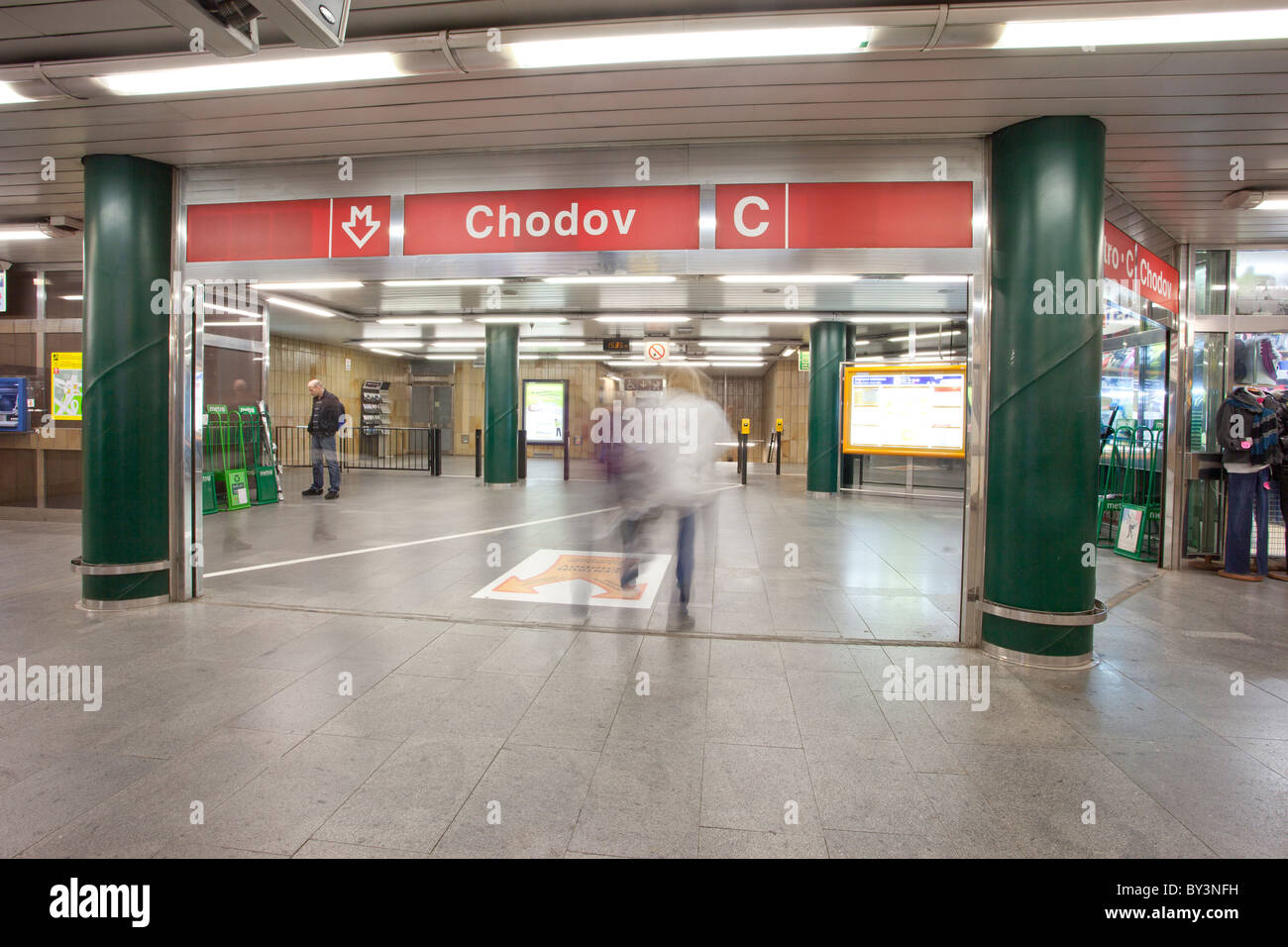 Eingang zur U-Bahn-Station Stockfoto
