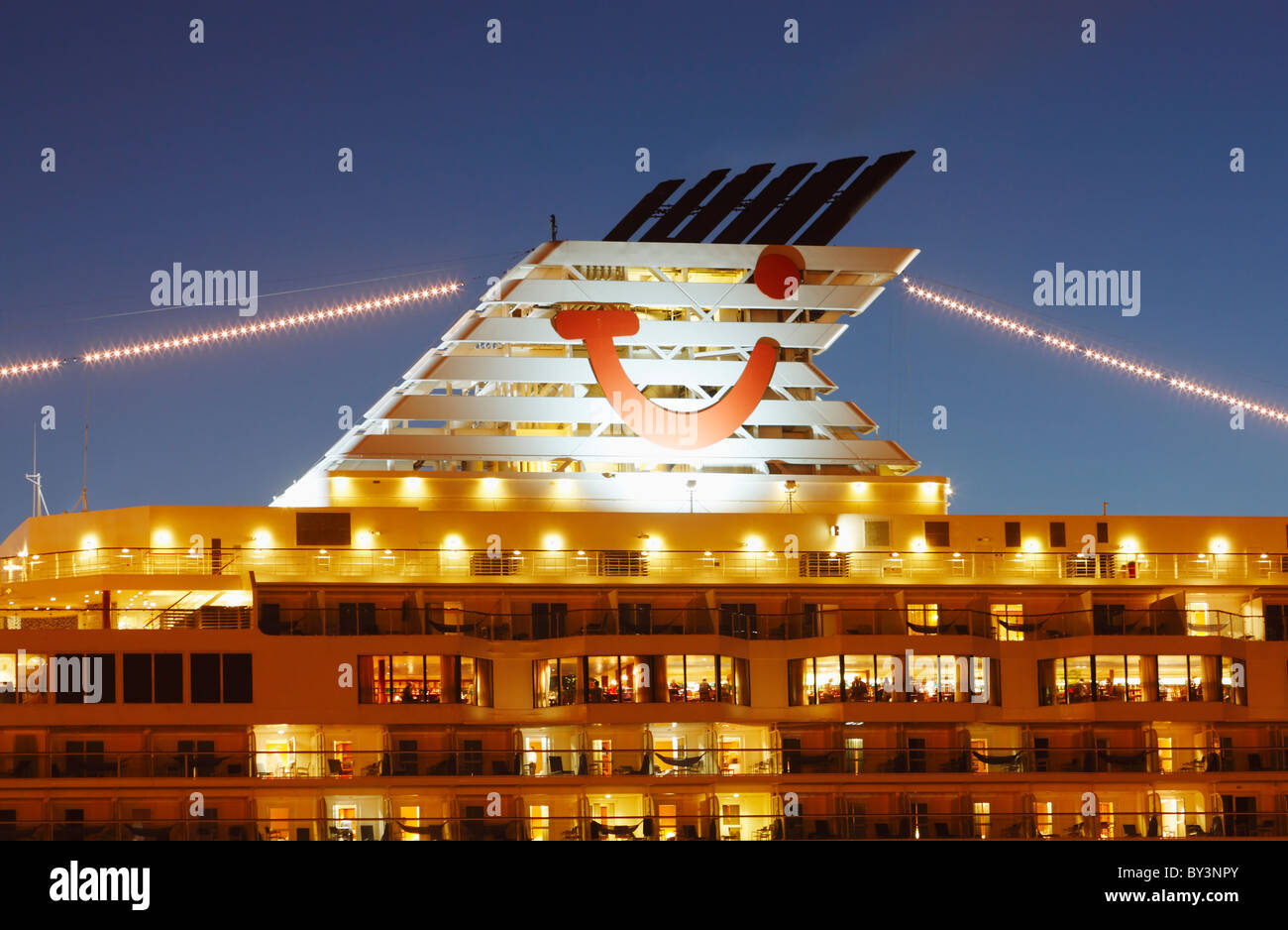 TUI-Kreuzfahrtschiff "Mein Schiff" in Las Palmas auf Gran Canaria, Kanarische Inseln, Spanien Stockfoto