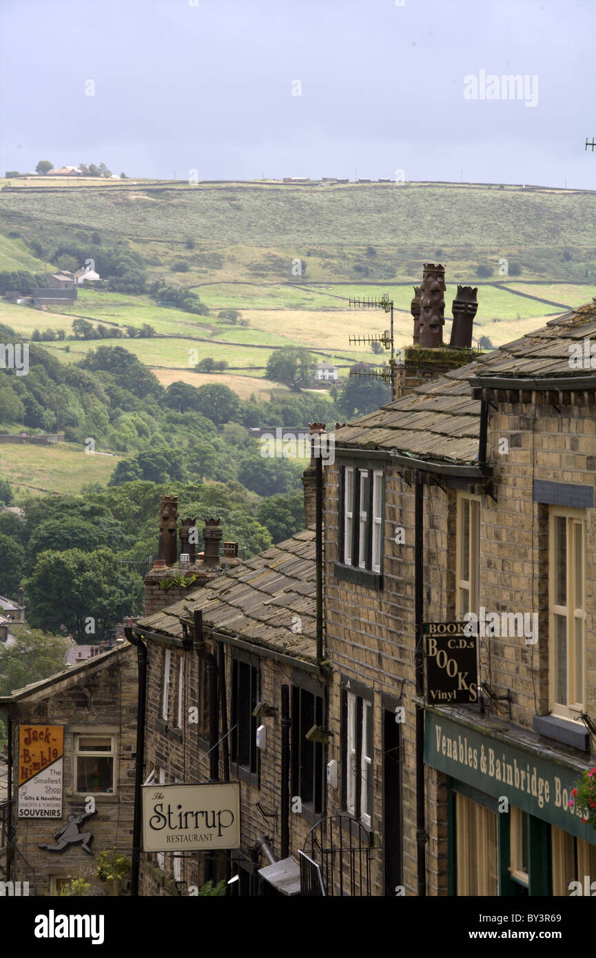 Haworth, West Yorkshire - Heimat der Bronte Schwestern Stockfoto