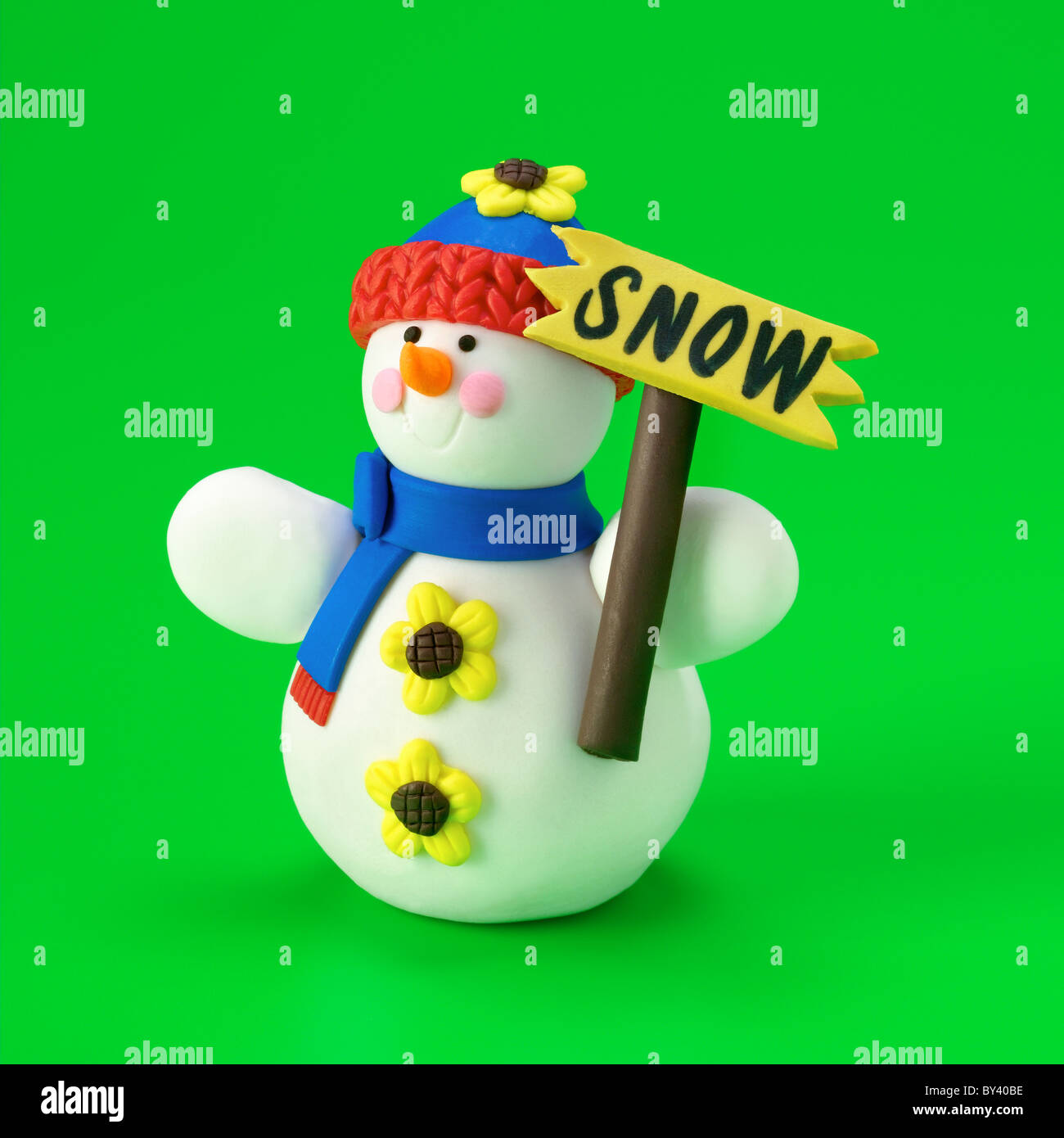 Schneemann Stockfoto