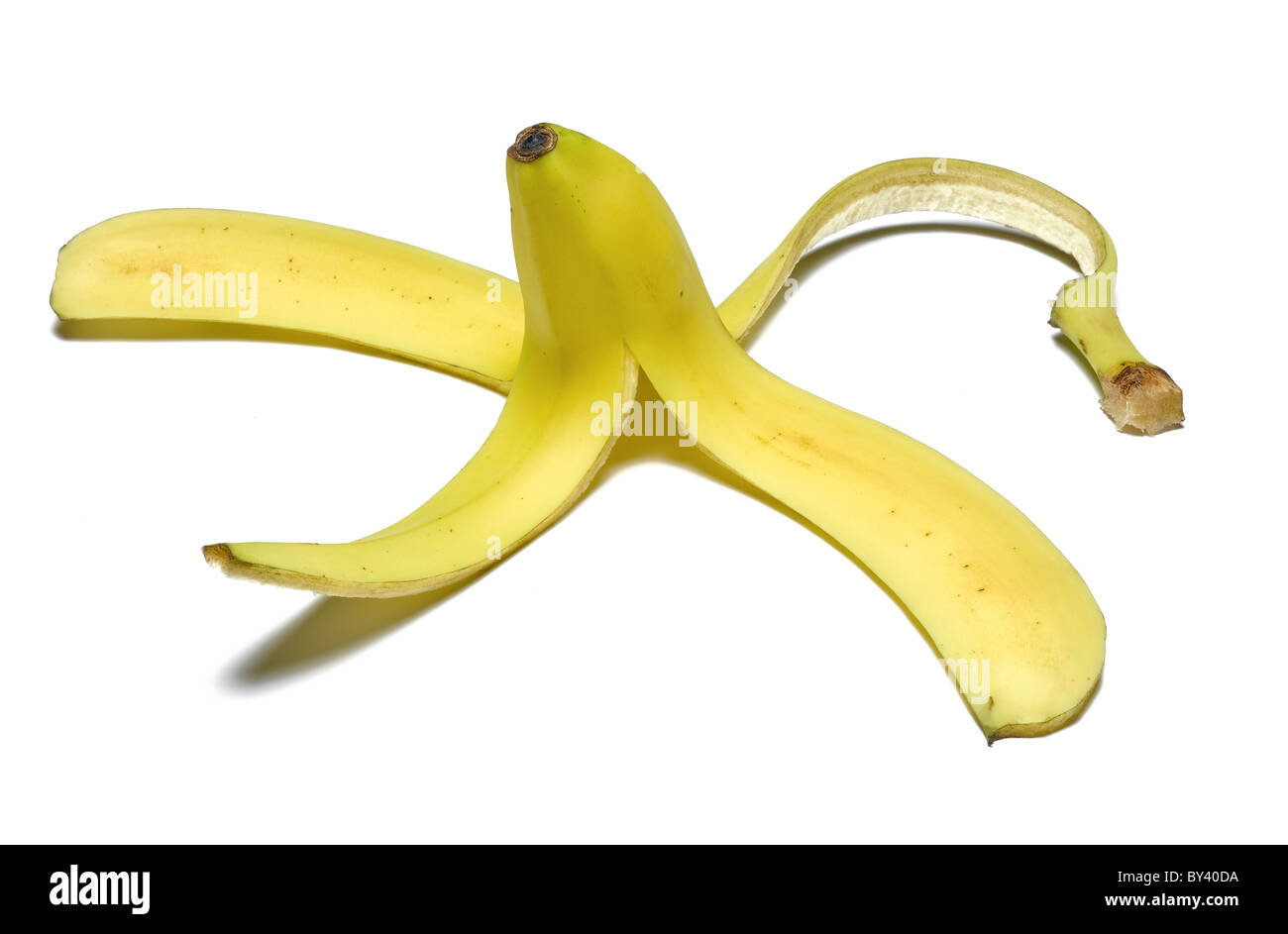 Bananenschale Stockfoto