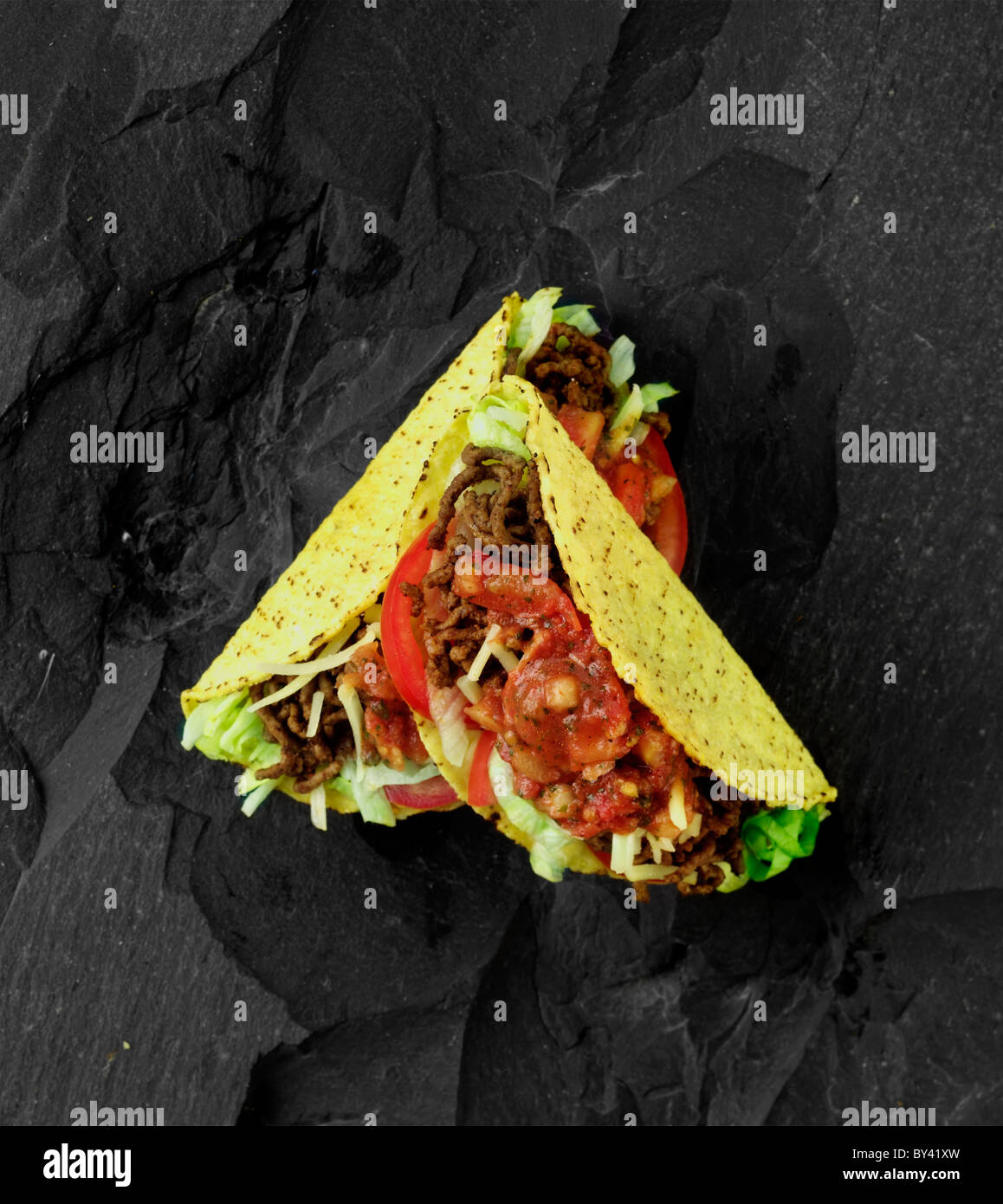 Rindfleisch taco Stockfoto