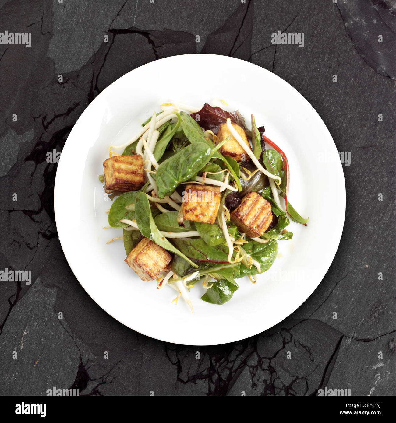 Orientalische Tofu Salat Stockfoto