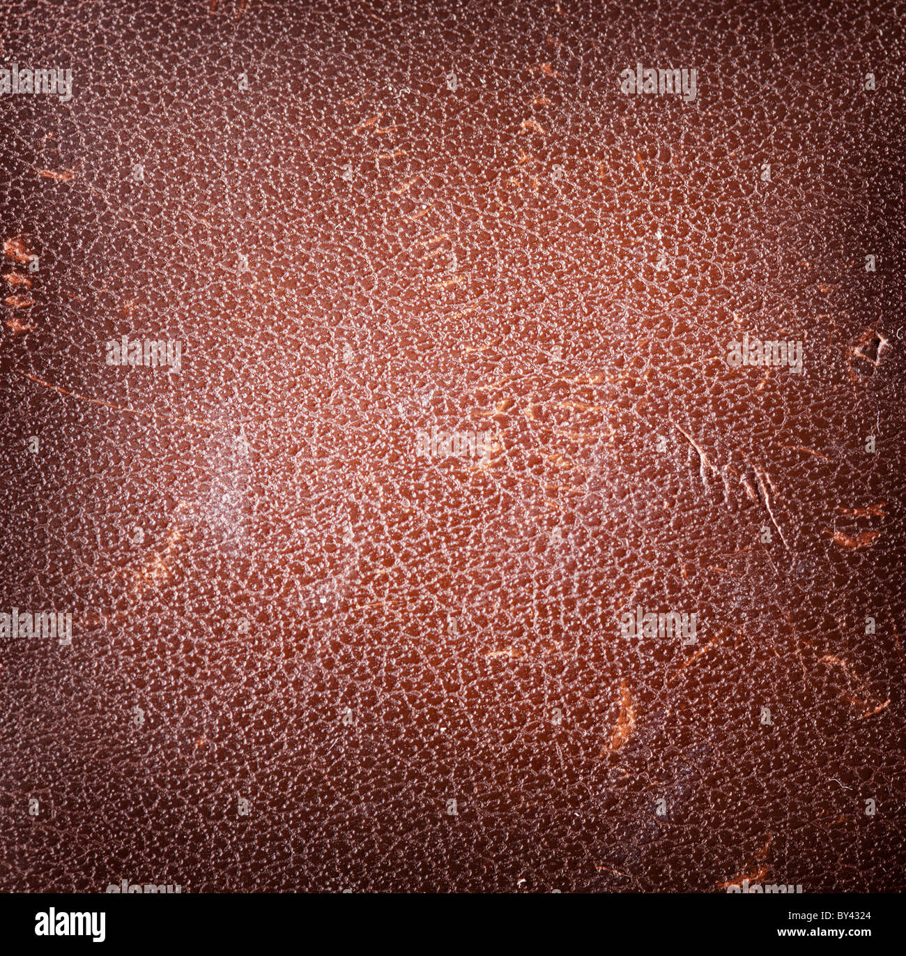 Bildstruktur aus braunem Leder. Stockfoto