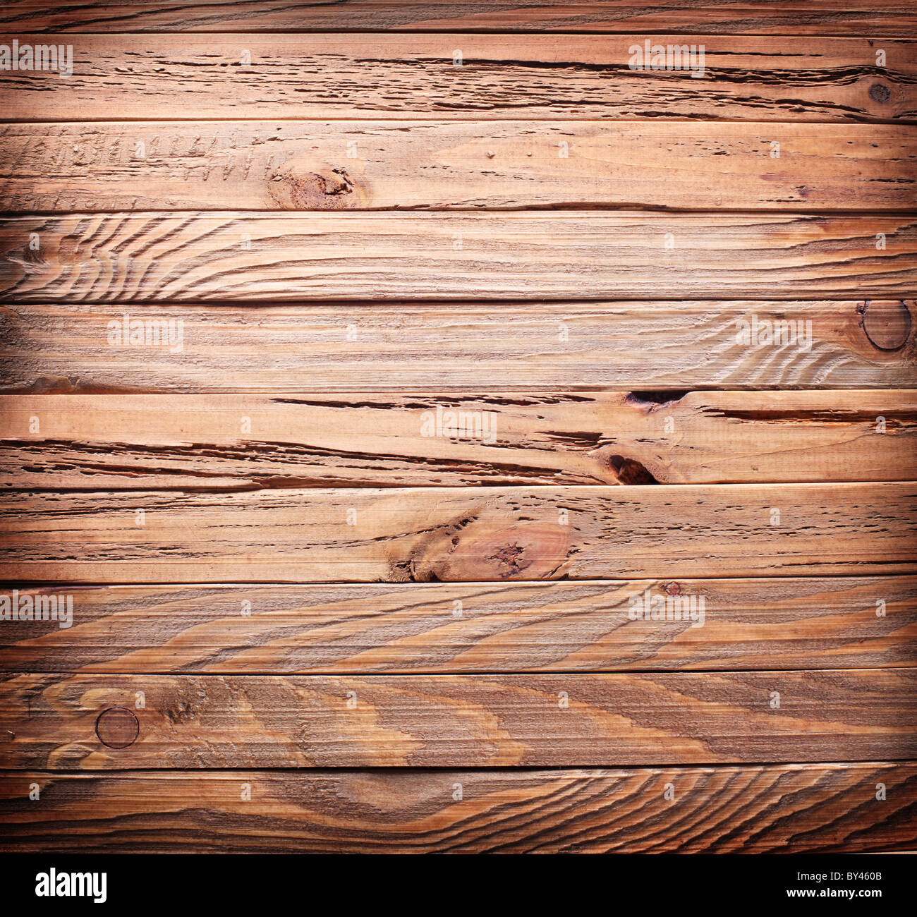 Bildstruktur von alten Holzbohlen. Stockfoto