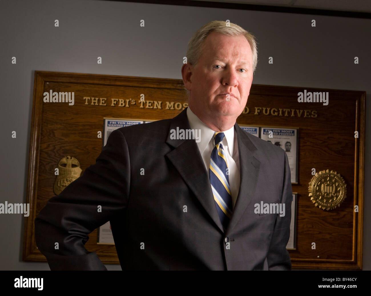 U.S. Federal Bureau der Untersuchung Special Agent Matthew Gravelle, der Hypotheken-Betrug in Austin, Texas untersuchte Stockfoto