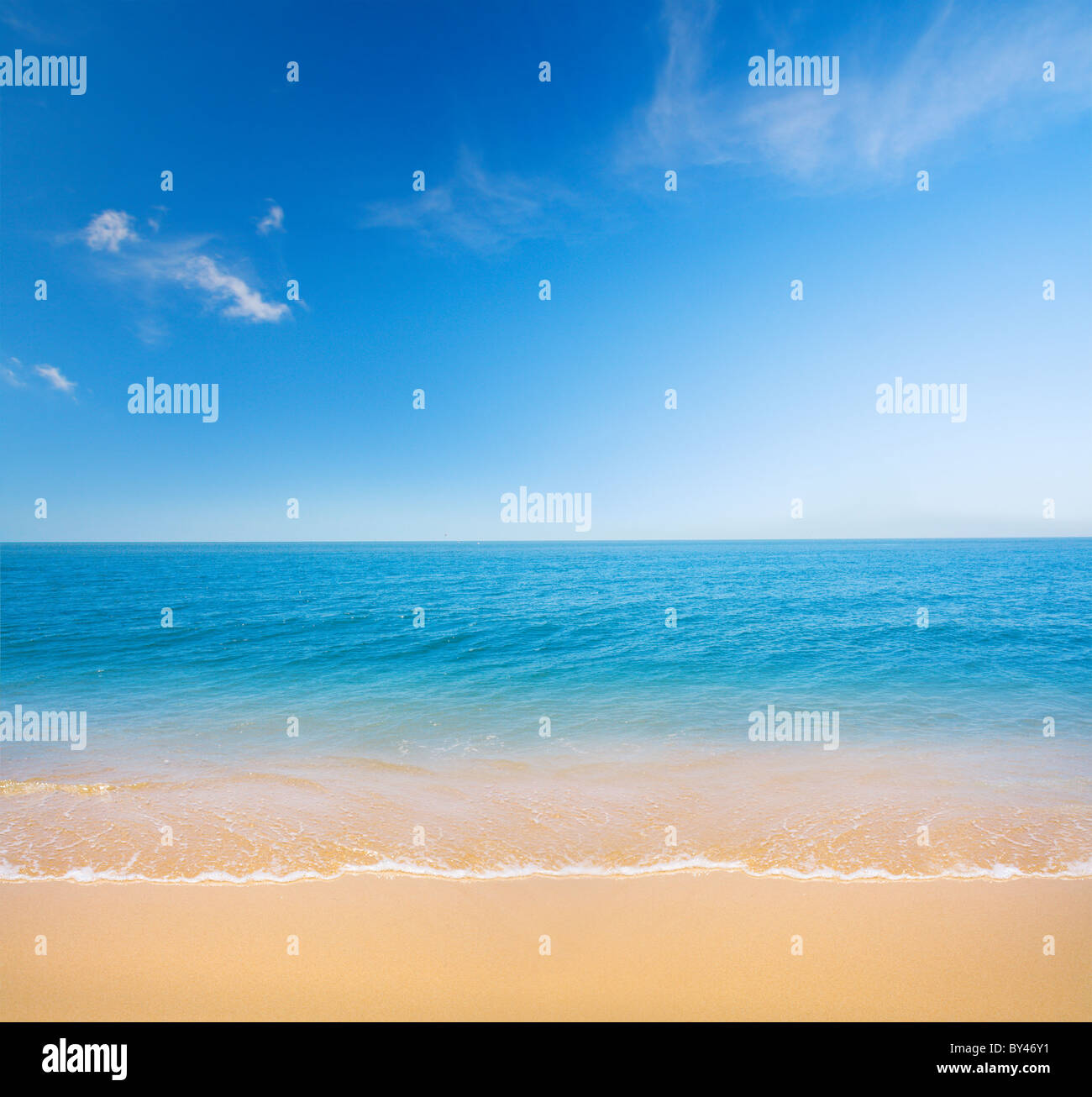 Strand und Meer Stockfoto
