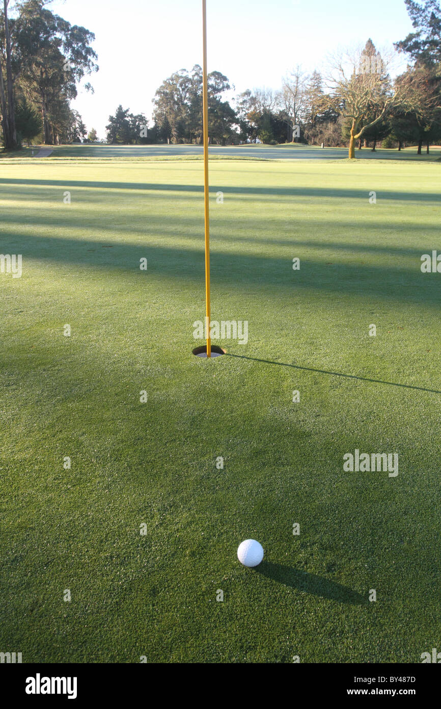 Golfplatz Green California Stockfoto