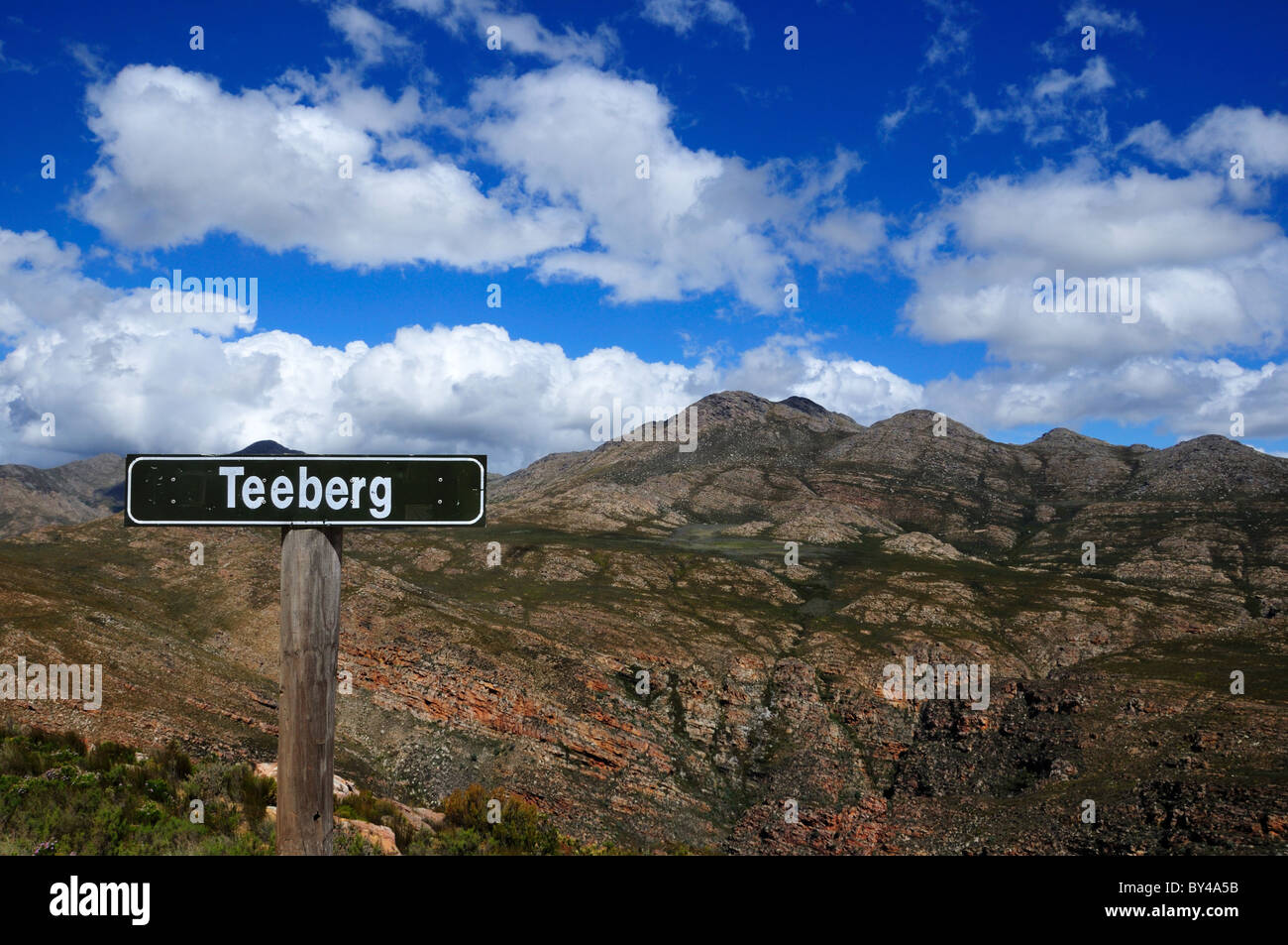 Berge von Groot Swartberg Nature Reserve. Prince Albert, Südafrika. Stockfoto