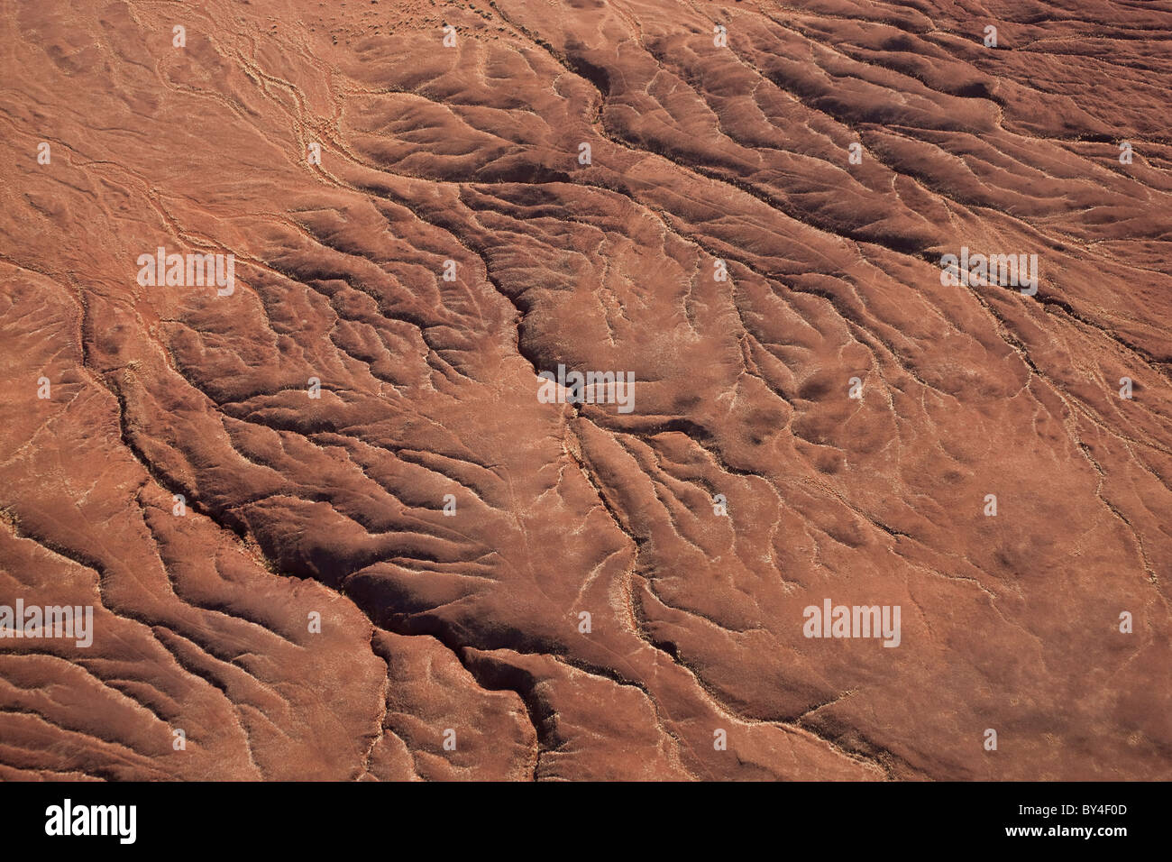 Getrocknete Flussbett, Wüste Namib, Namib-Naukluft-Nat Pk, Namibia Stockfoto