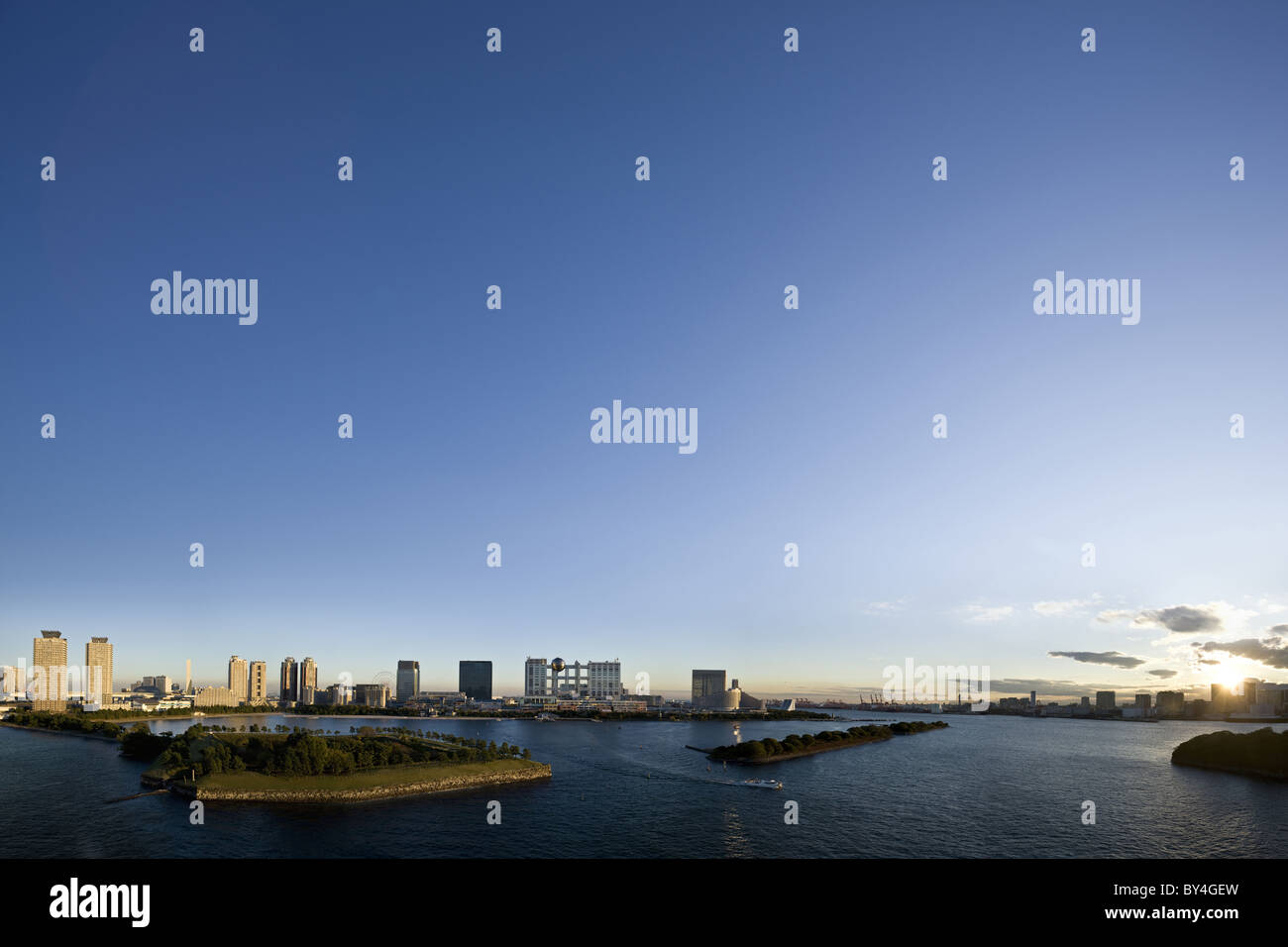 Tokio Skyline in der Dämmerung Stockfoto