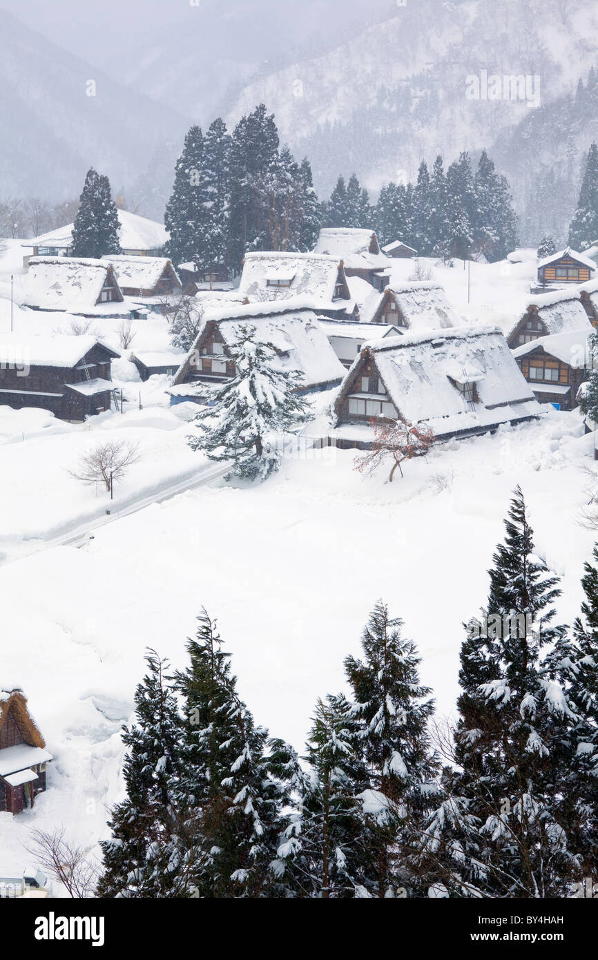 Suganuma Dorf im Winter Stockfoto