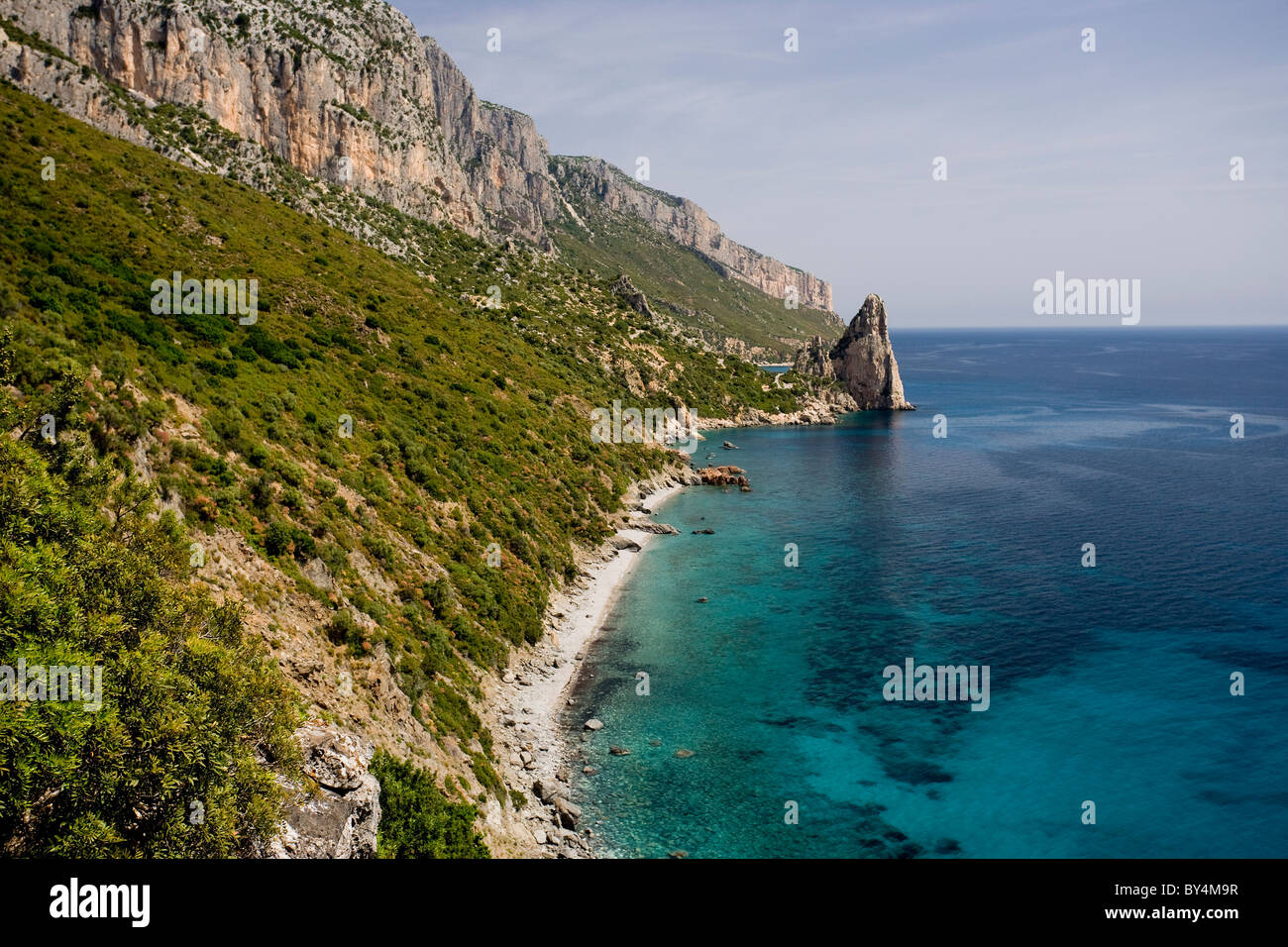 Pedra Longa in der Nähe von Santa Maria Navarrese, Ostküste, Sardinien, Italien Stockfoto