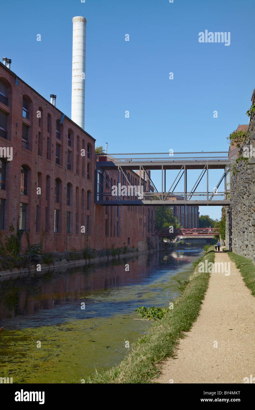 C & O Canal in Georgetown, Washington, DC. Stockfoto