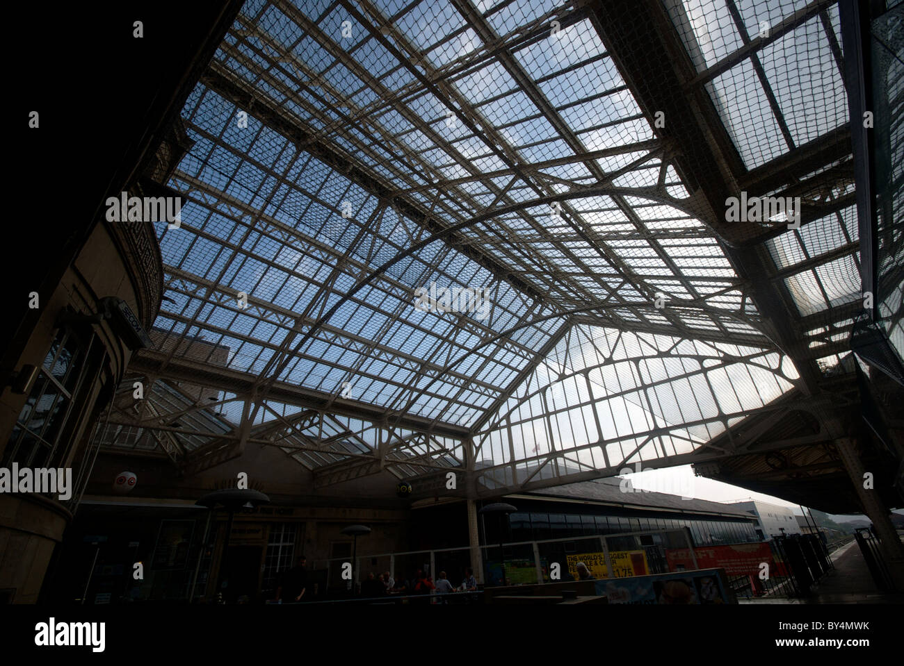 Aberystwyth Ceredigion Wales UK Station Canopy Stockfoto