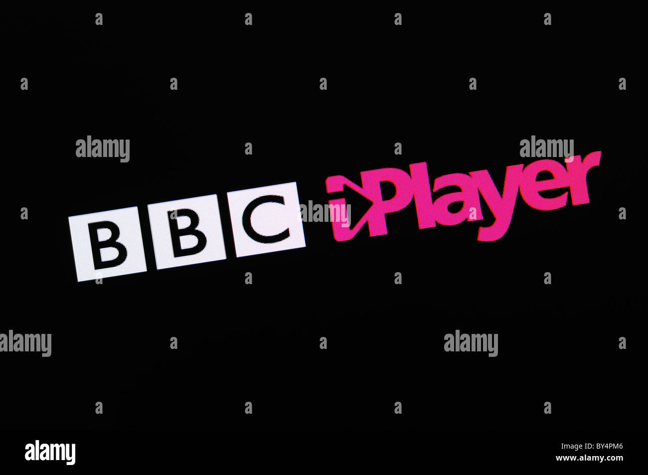 BBC iPlayer Screenshot Stockfoto