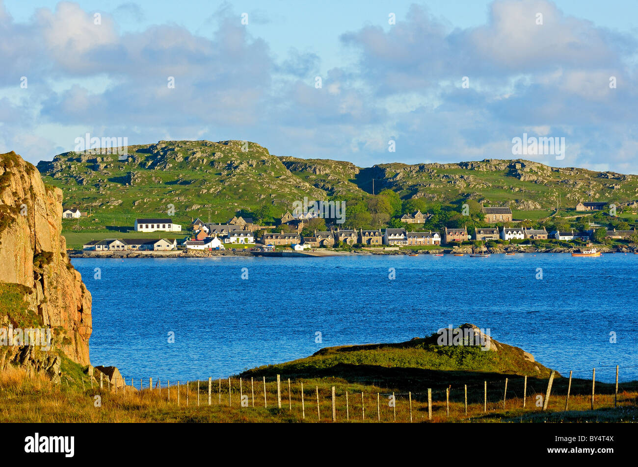 Isle of Iona von Fionnphort, Mull, Inneren Hebriden, Argyll und Bute, Schottland, Vereinigtes Königreich, Europa Stockfoto