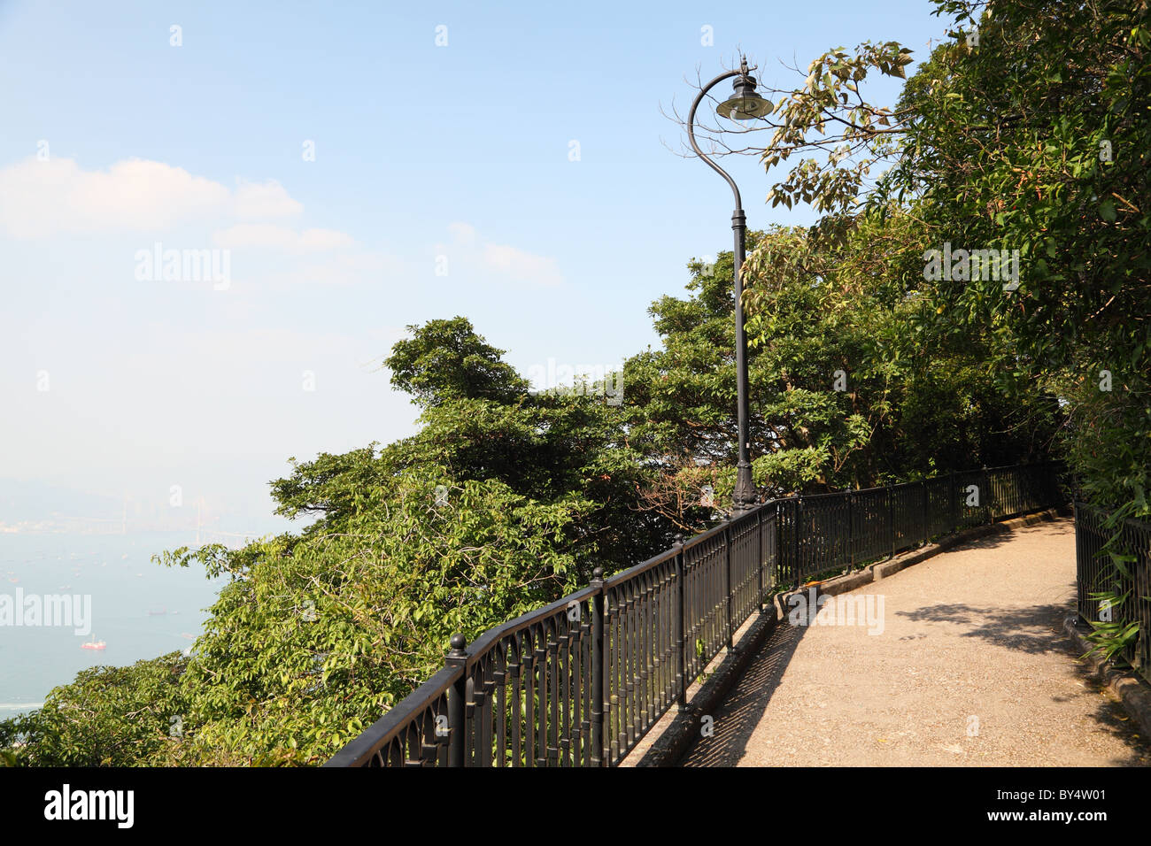 Victoria Peak Trail in Hong Kong Stockfoto