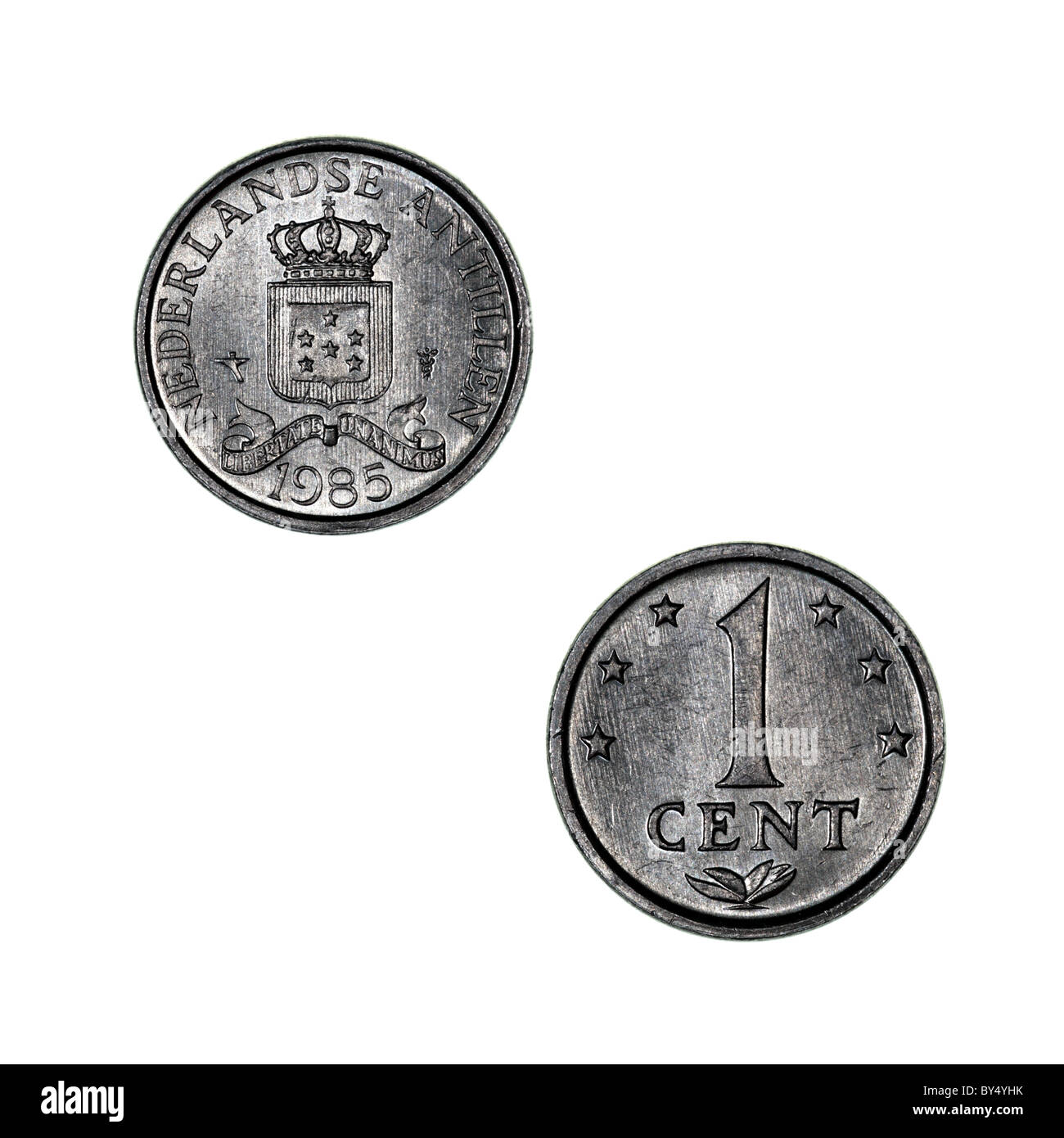 Niederländische Antillen-Münze Stockfoto