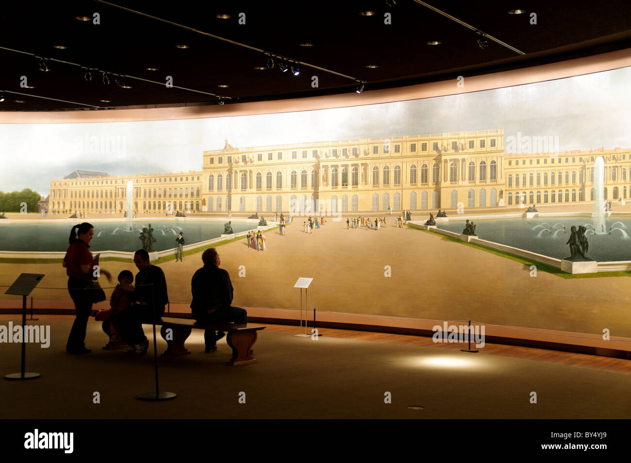 Panoramablick über den Palast und Gärten von Versailles, 1818-19, durch John Vanderlyn Stockfoto