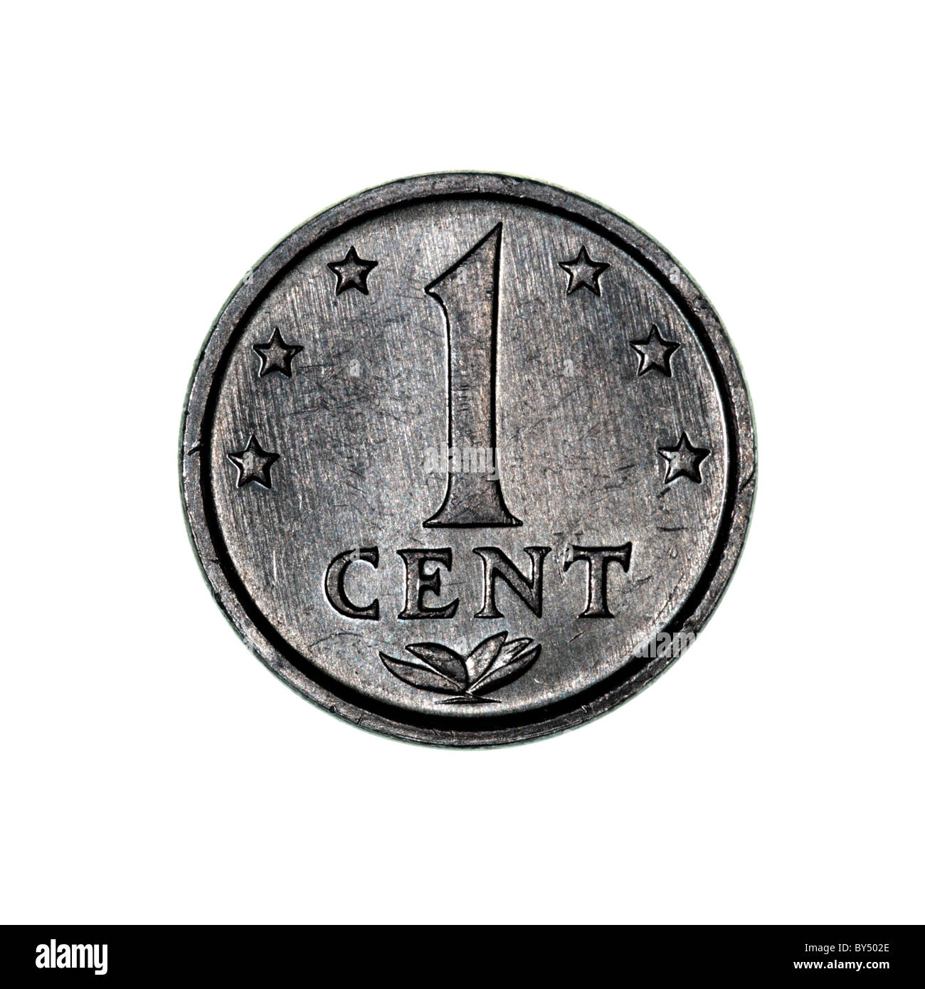 Niederländische Antillen-Münze Stockfoto