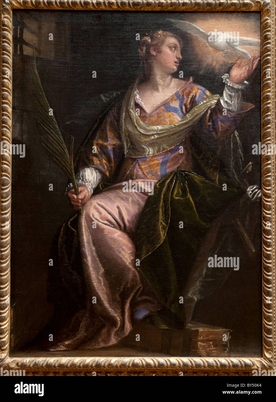Heilige Katharina von Alexandrien im Gefängnis, ca. 1580-85, von Paolo Veronese Stockfoto