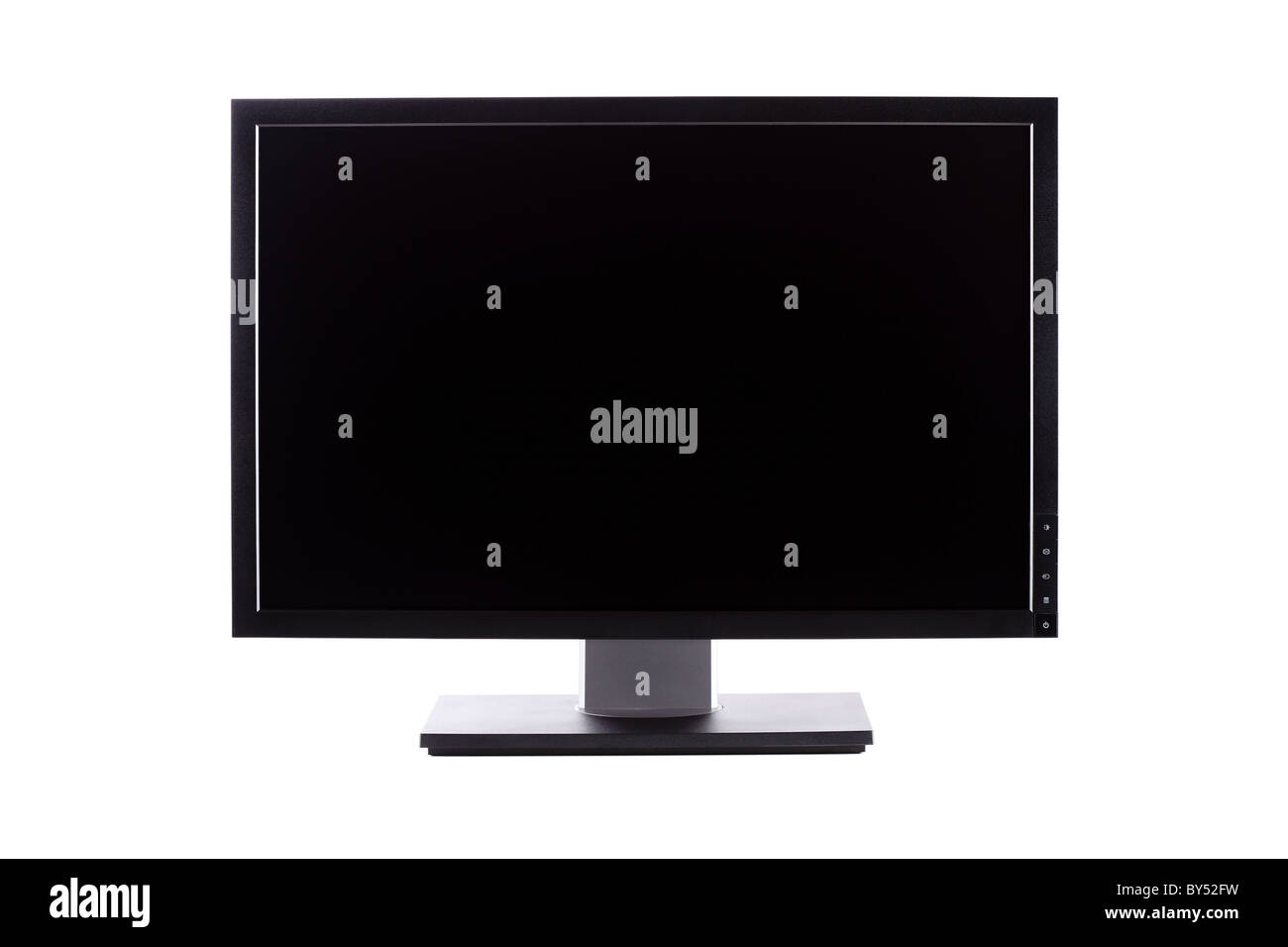 professionelle ips Panel große LCD-Monitor, isoliert auf weiss Stockfoto