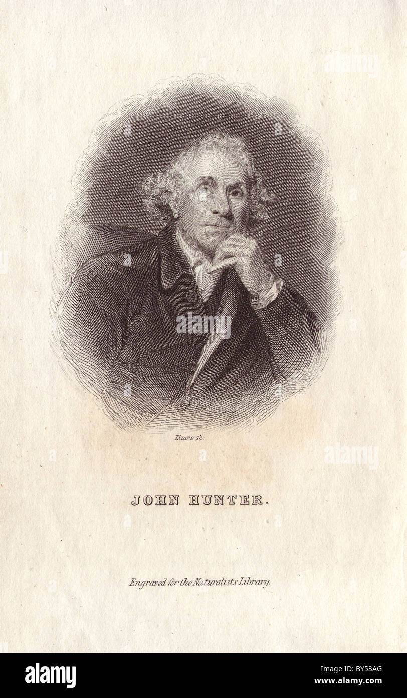 John Hunter (17281793) war ein schottischer Chirurg und Anatom und Gründer des Hunterian Museums Stockfoto