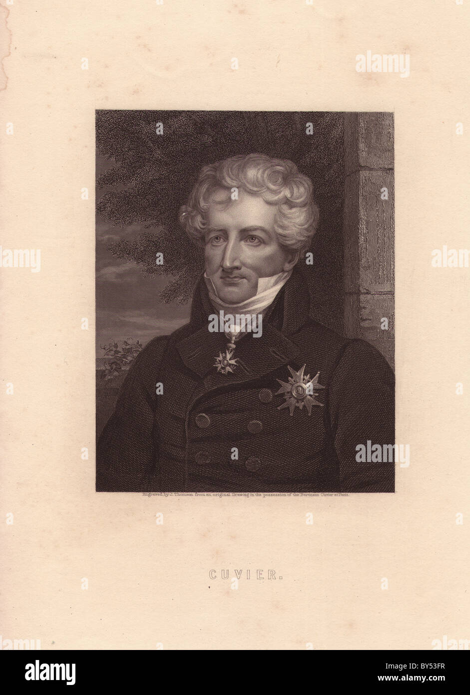Baron Georges Cuvier (1769-1832) Stockfoto