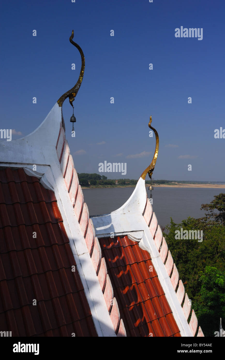 Der Mekong bei Nong Khai inThailand Stockfoto