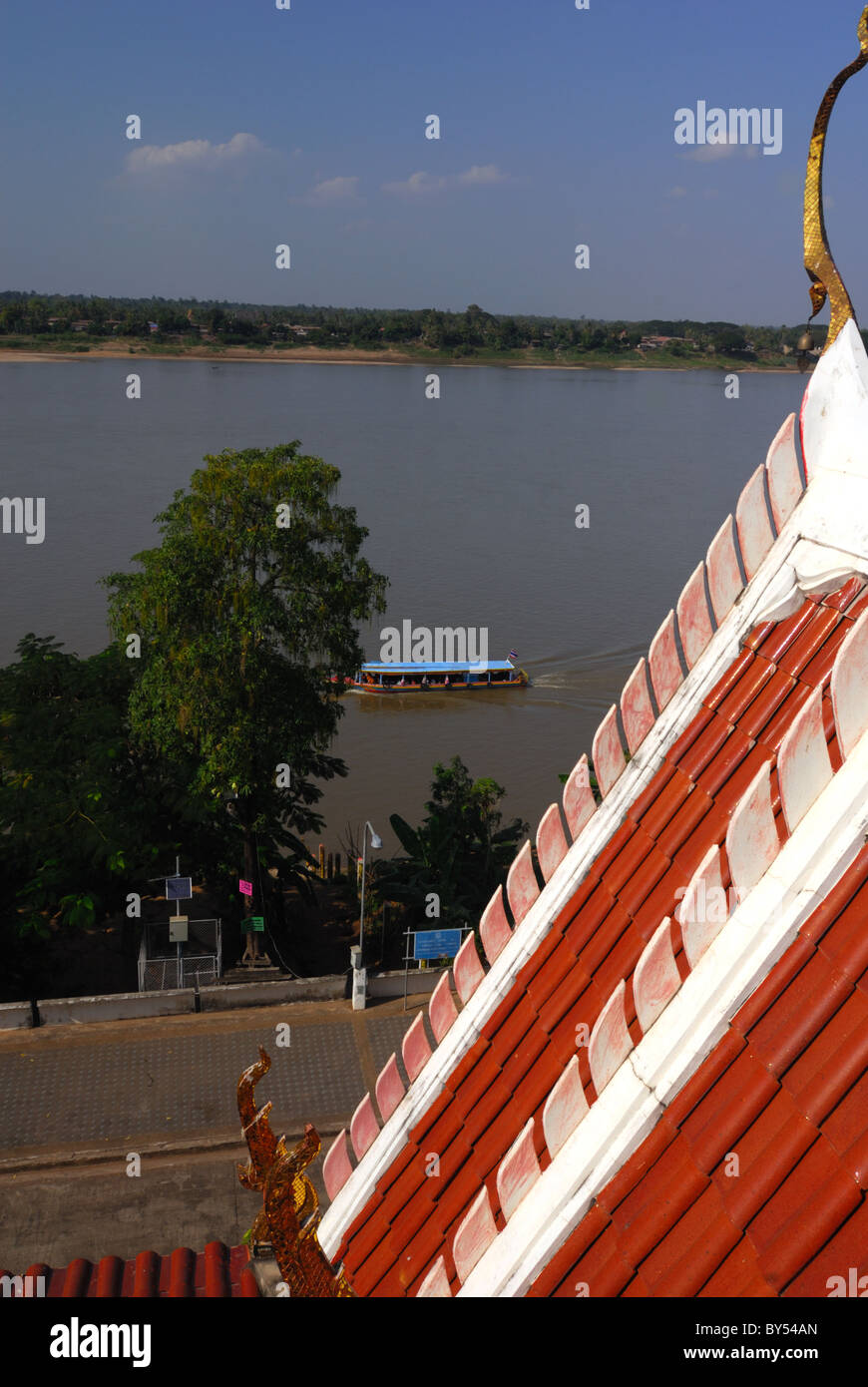 Der Mekong bei Nong Khai inThailand Stockfoto