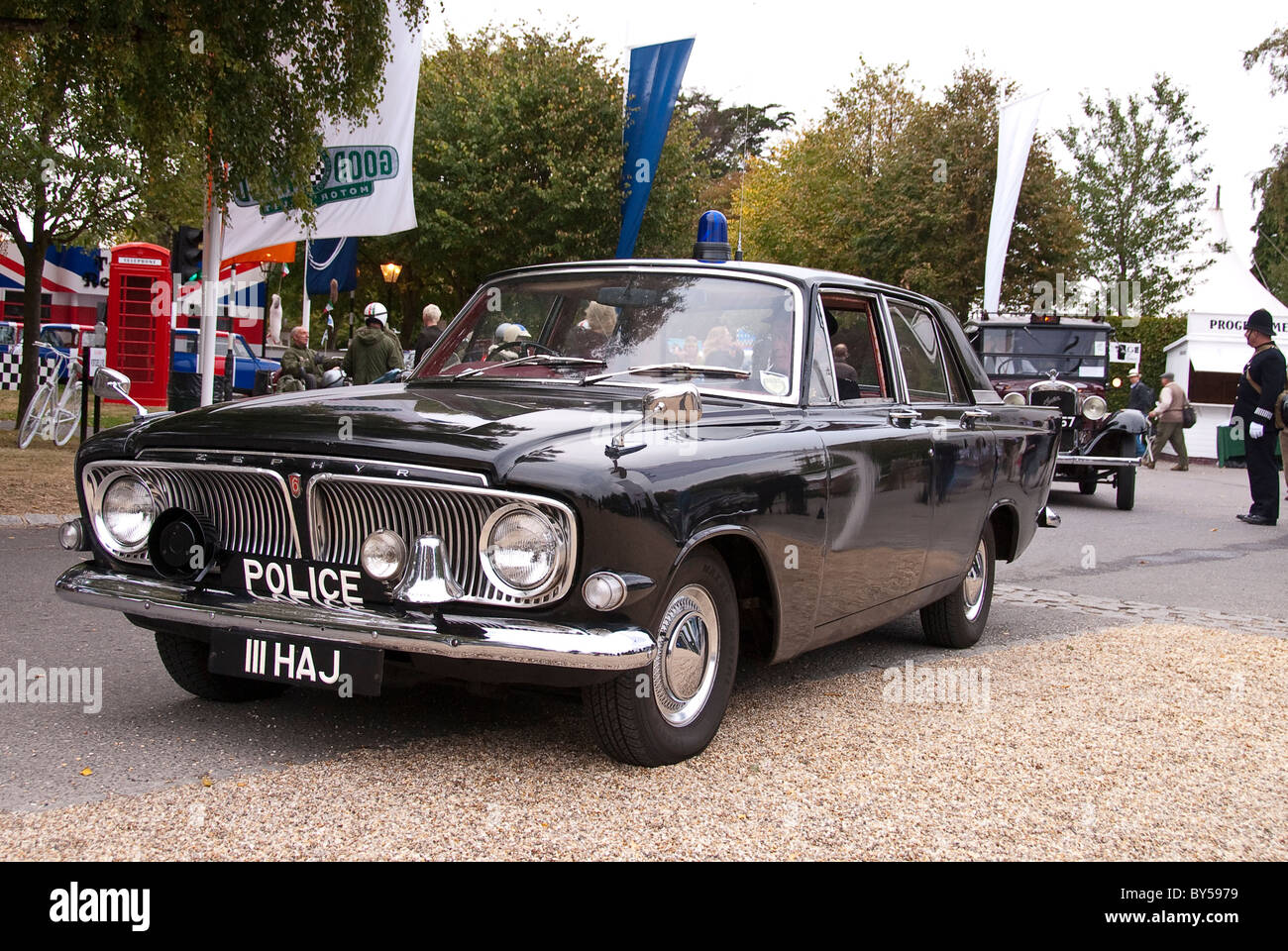 Ford Zephyr Polizeiauto Stockfoto