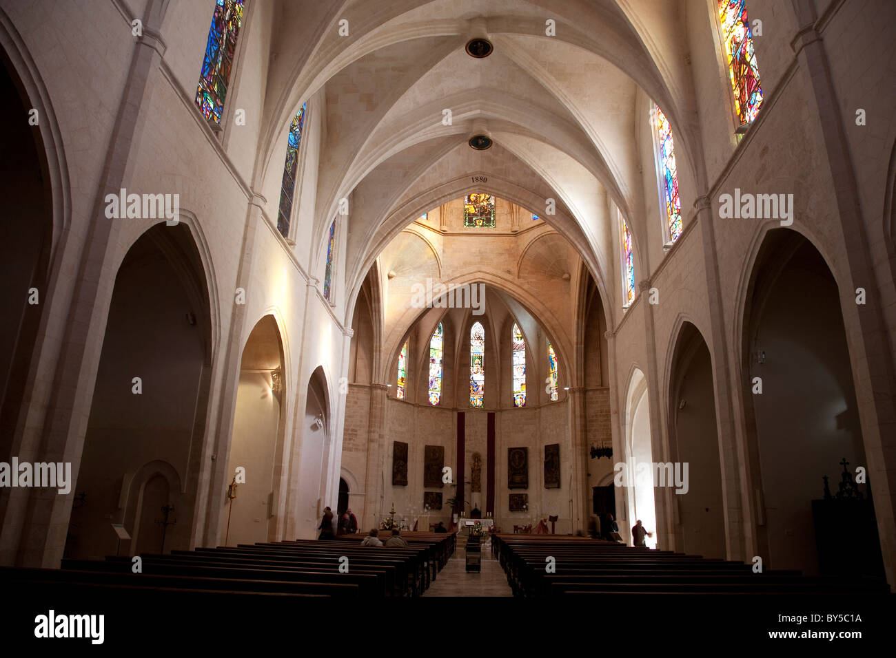 Pfarrkirche St. Marien in Sineu, Mallorca, Spanien Stockfoto