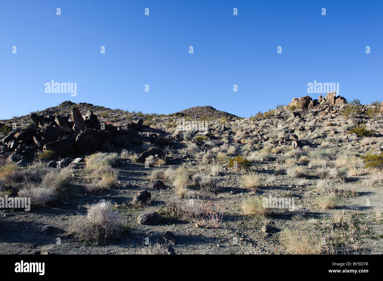 Chukar Jagdgebiet in der westlichen Mojave-Wüste in der Nähe von Barstow, Kalifornien Stockfoto