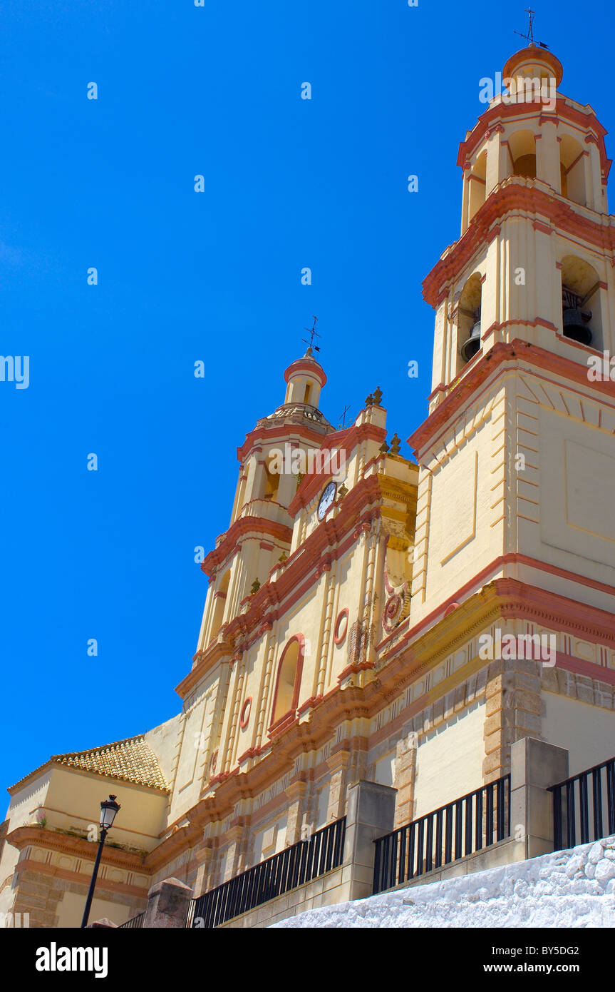 Kirche von Nuestra Señora De La Encarnación, Olvera. Pueblos Blancos (abgesprungen Renaissancekirche), Provinz Cadiz, Andalusien, Spanien Stockfoto