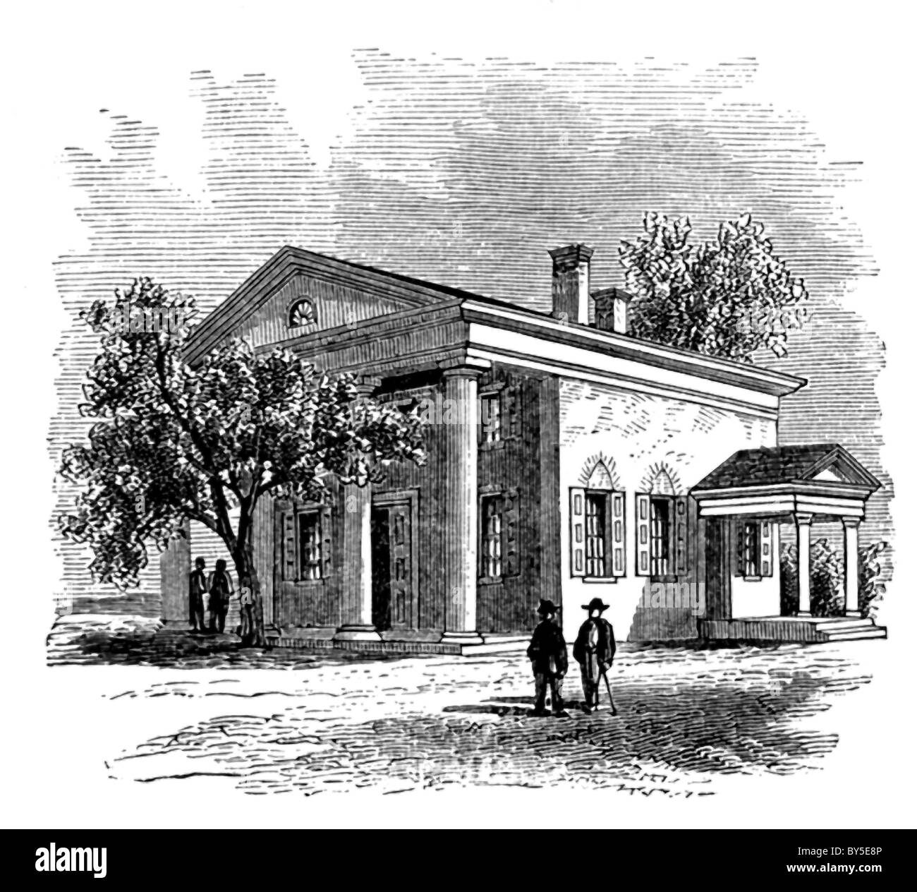 Spotsylvania Courthouse befindet sich im Nordosten von Virginia, und war der Aufstellungsort von mehreren großen Bürgerkrieg Schlachten. Stockfoto