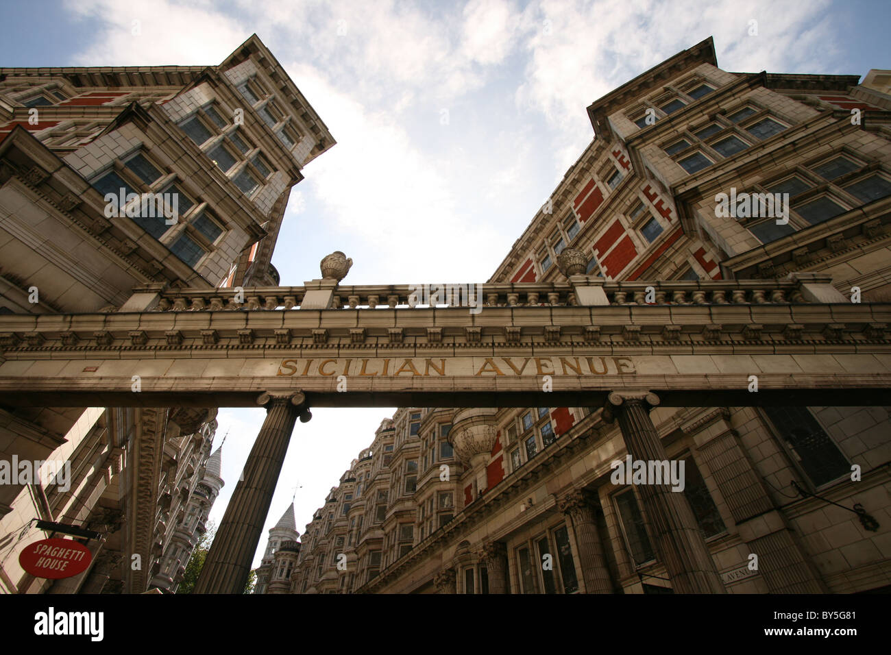 Sizilianische Avenue in London Stockfoto