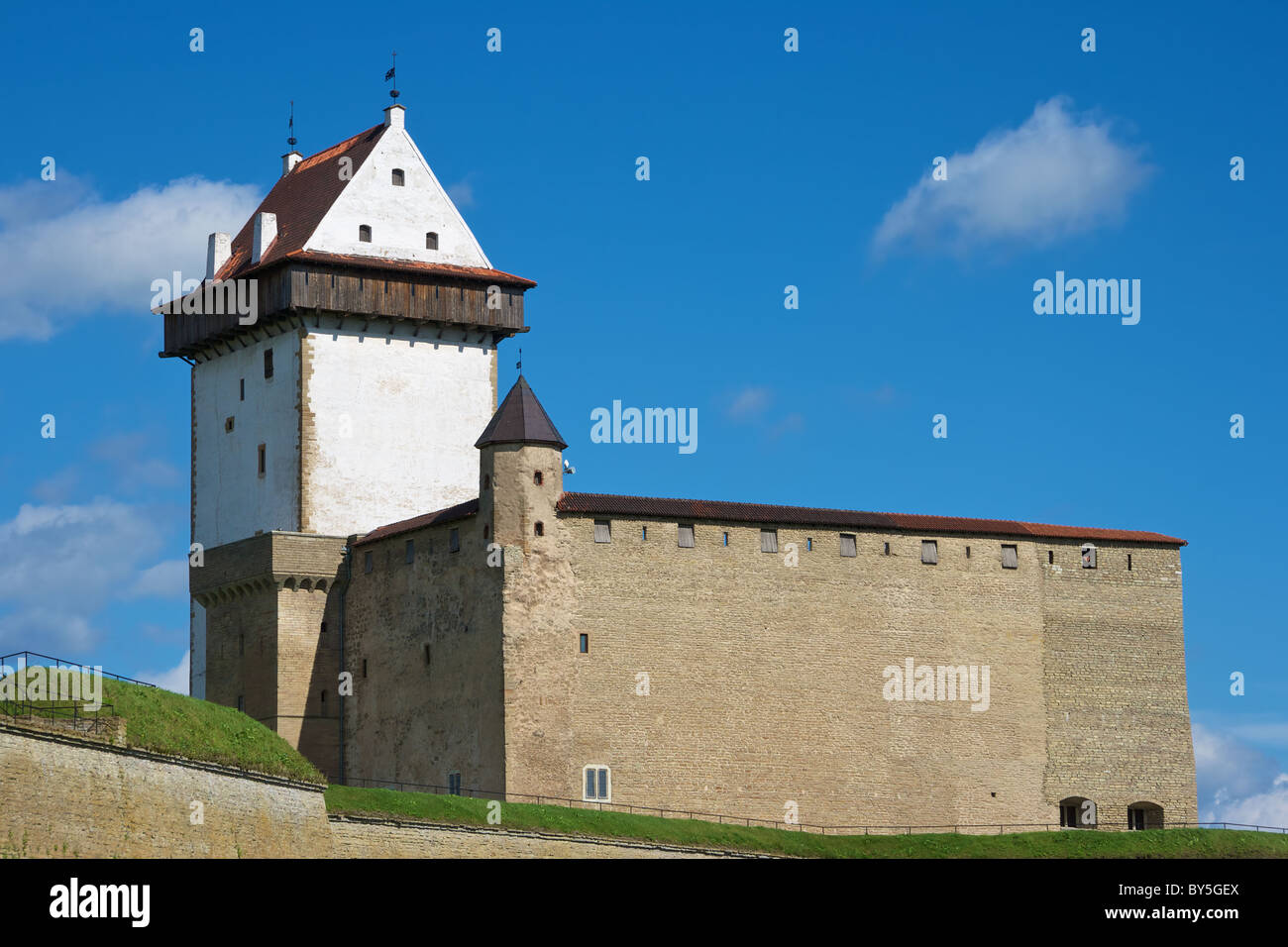 Narva-Burg. Estland Stockfoto