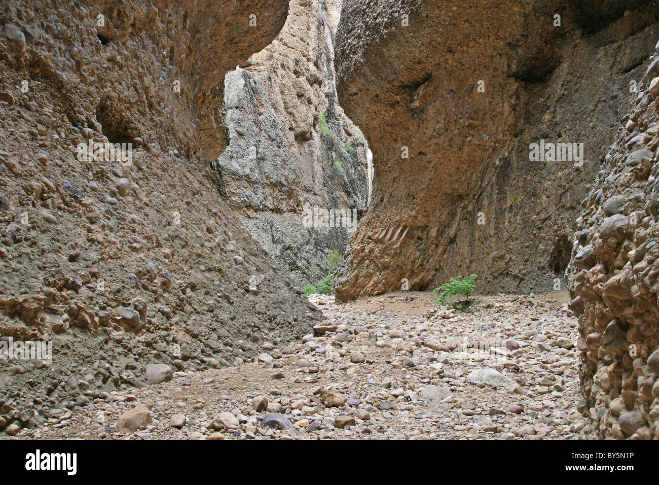 horizontales Bild der Box Canyon Slotcanyon in Ahorn Canyon in Utah Stockfoto