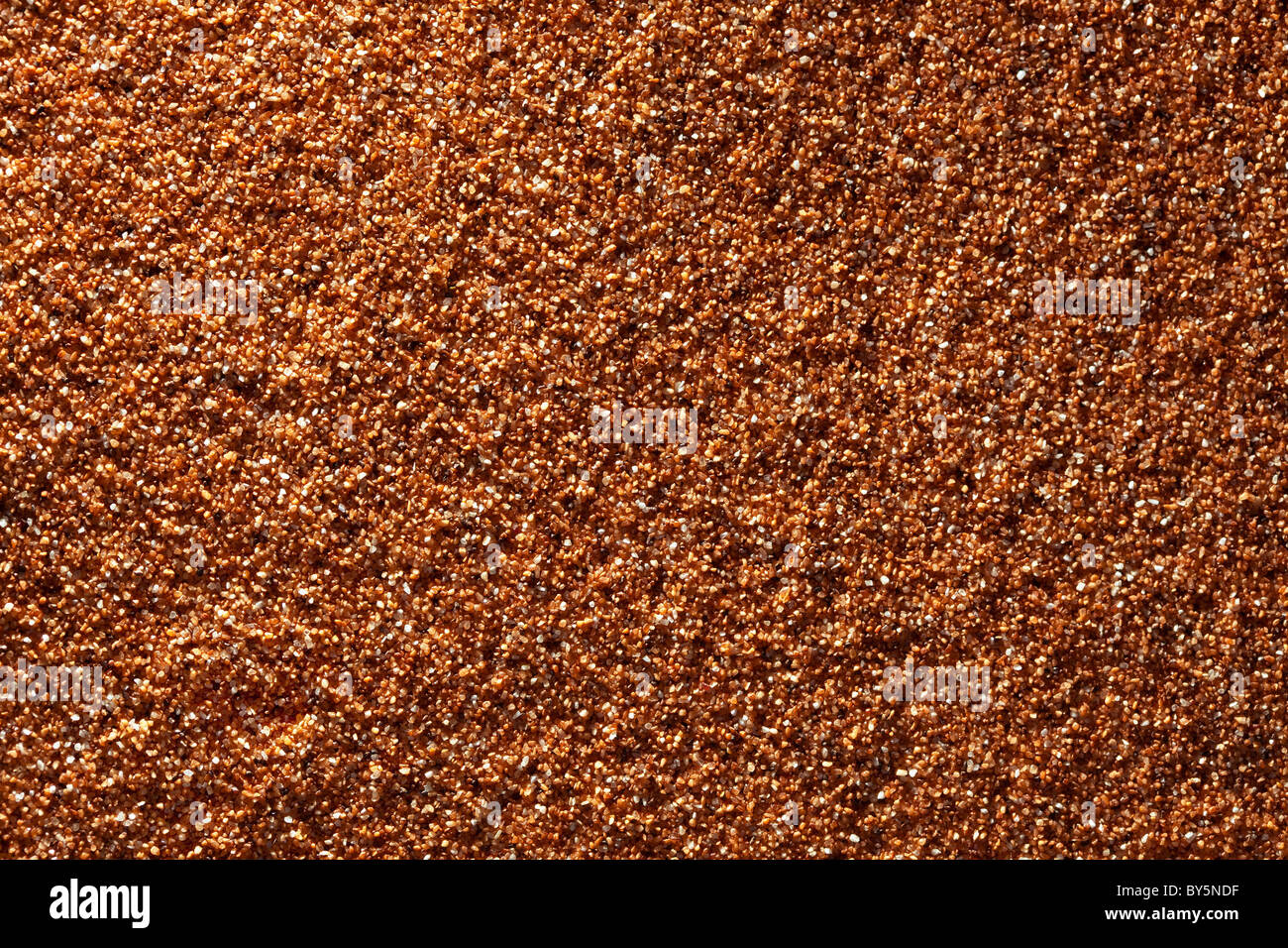 Sand Makro Textur oder Hintergrund. Stockfoto