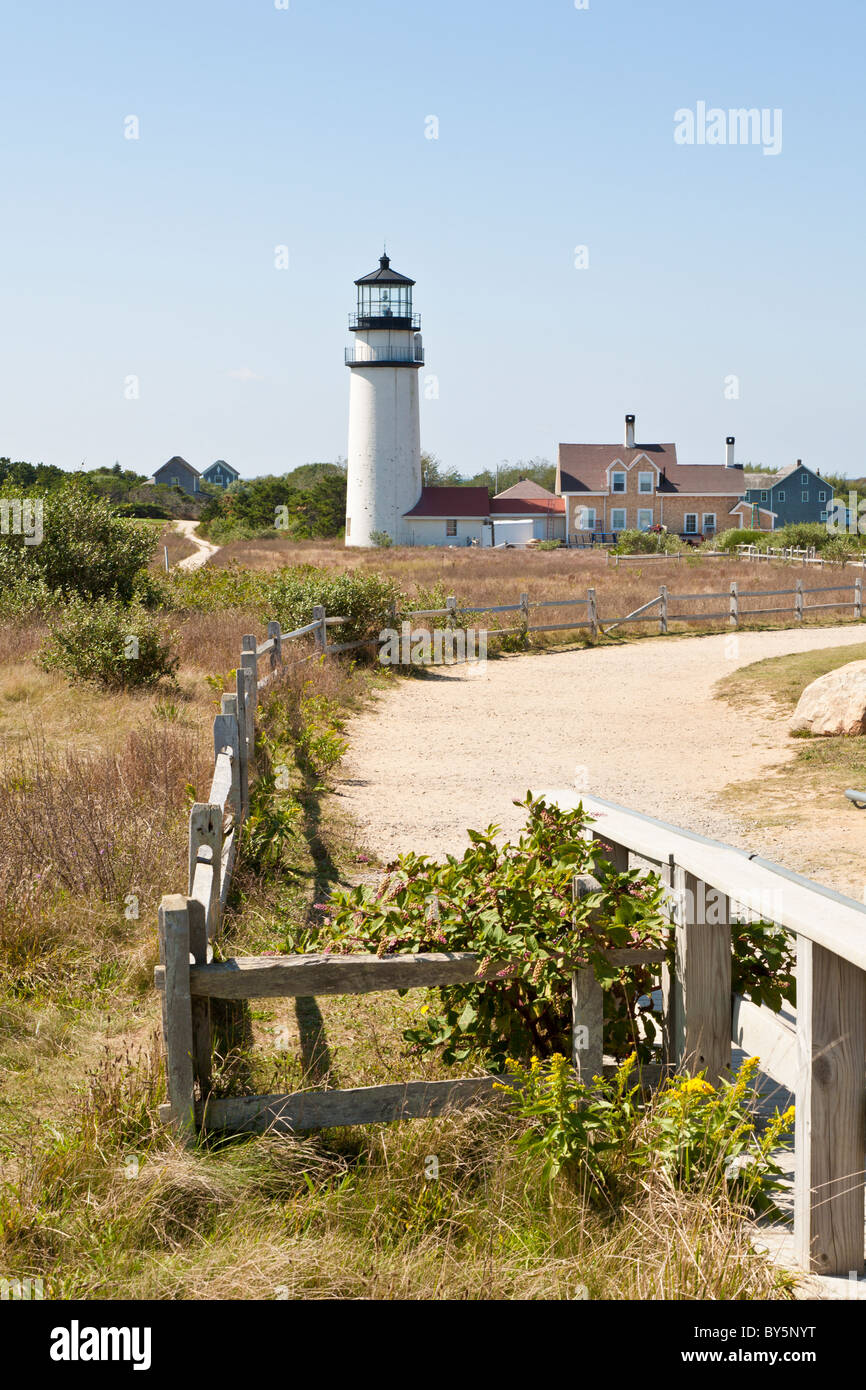 Cape Cod Highland Leuchtturm am Cape Cod National Seashore in Turo, Massachusetts Stockfoto