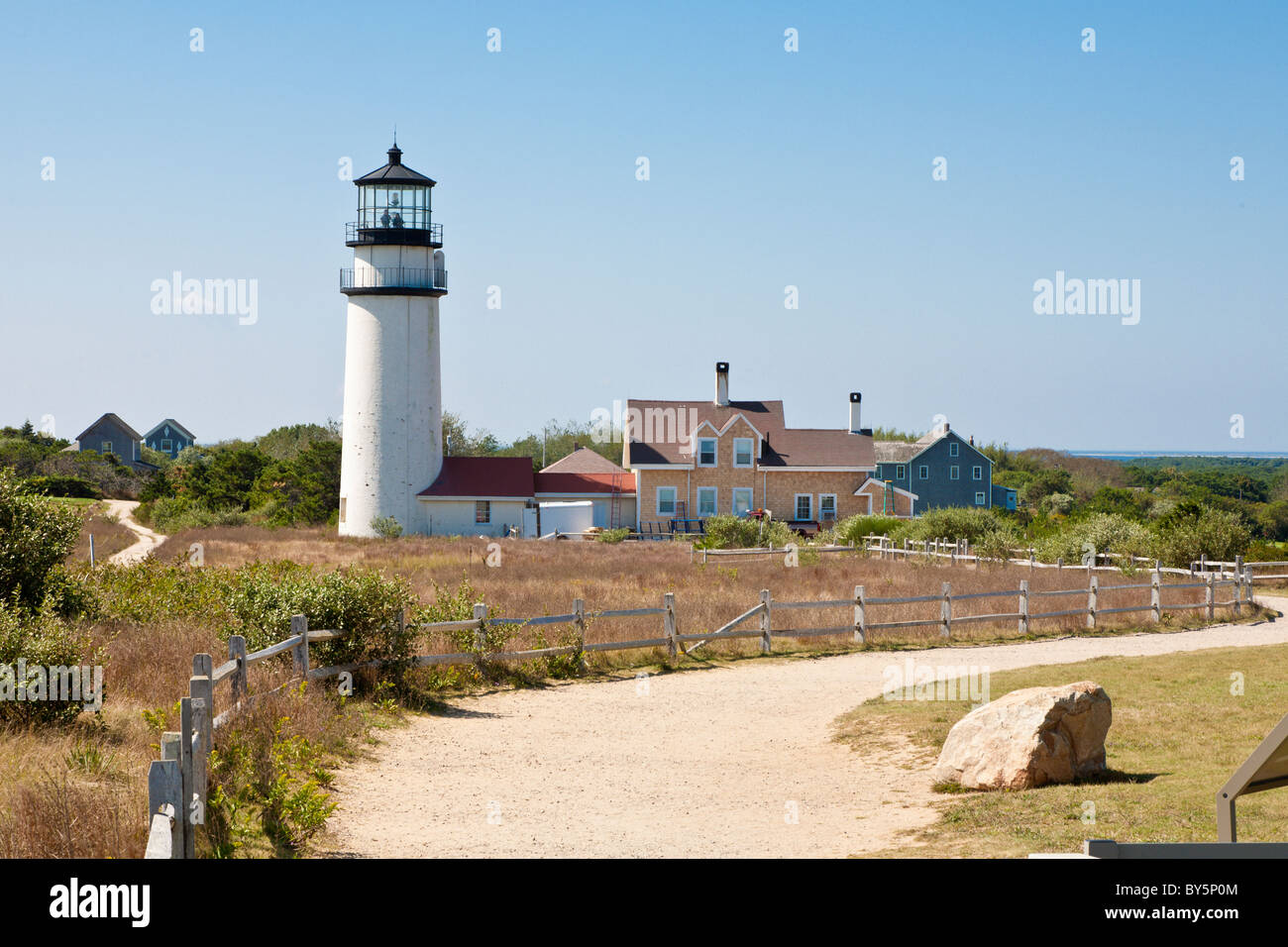 Cape Cod Highland Leuchtturm am Cape Cod National Seashore in Turo, Massachusetts Stockfoto